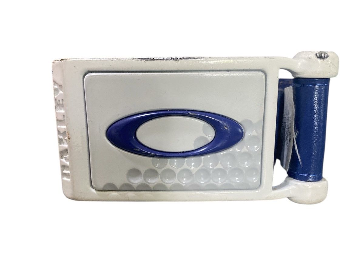 Oakley Oakley Elipse Y2K Leather Blue Belt Size 36 - 2 Thumbnail