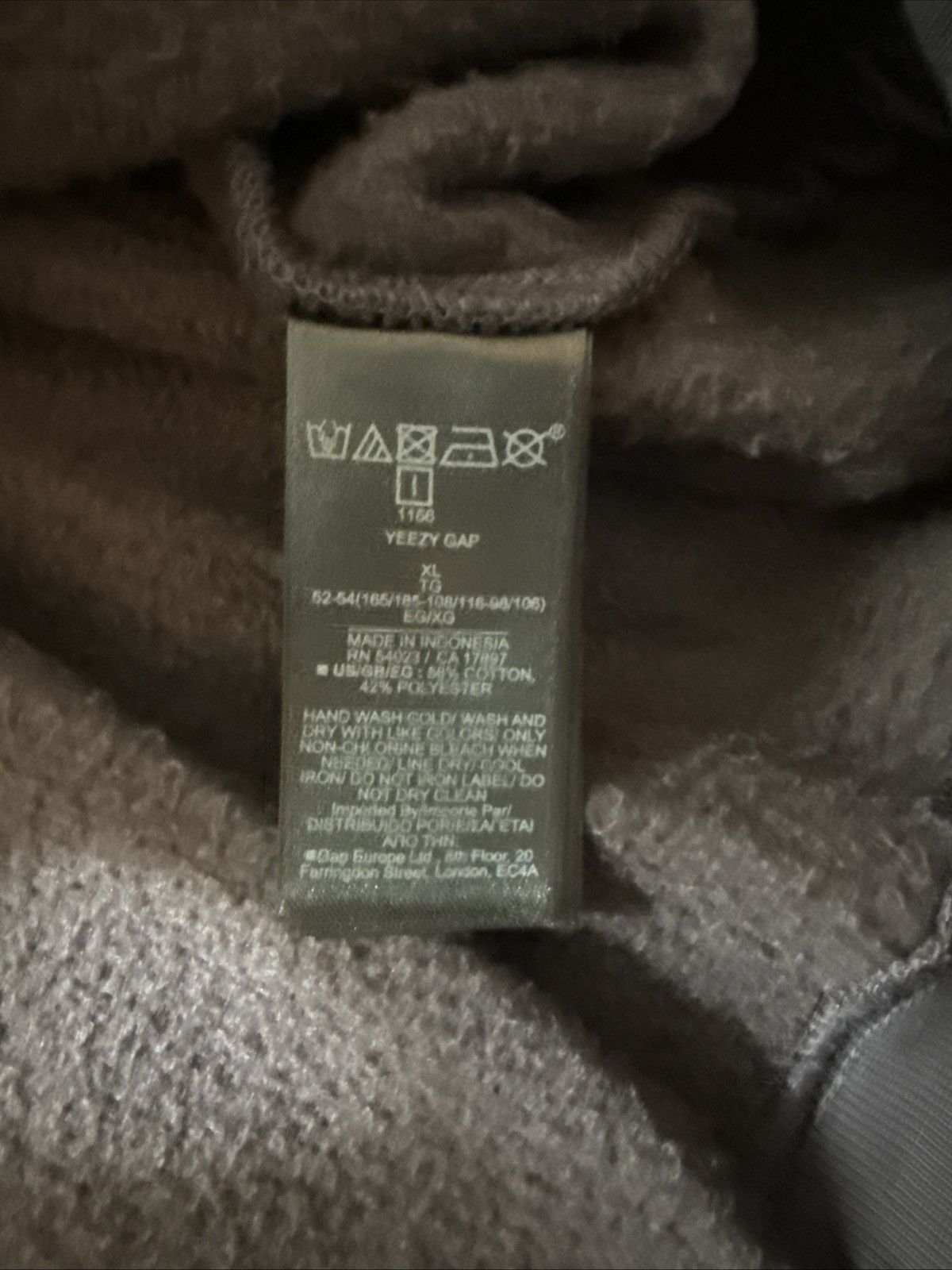 Balenciaga × Gap × Yeezy YEEZY GAP Balenciaga 03 High Neck Hoodie XL Dark Grey Size US XL / EU 56 / 4 - 5 Thumbnail