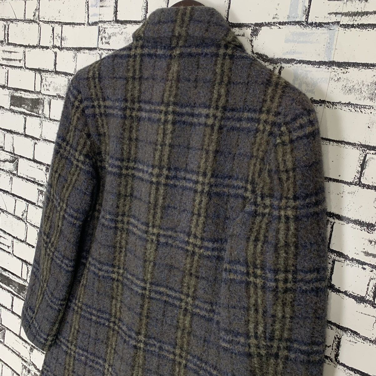 Burberry × Vintage Luxury Brand Burberry London Checkerboard Wool Long Jacket Size S / US 4 / IT 40 - 11 Thumbnail