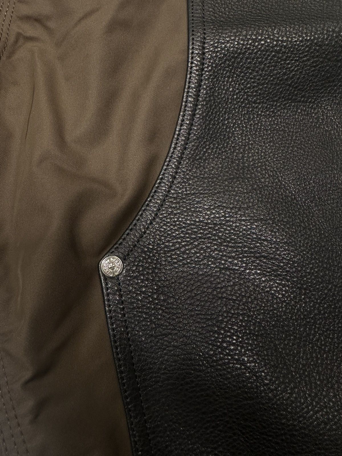 Chrome Hearts 🔥Chrome Hearts Double Knee Leather Brown Shorts🔥 Size US 34 / EU 50 - 3 Thumbnail