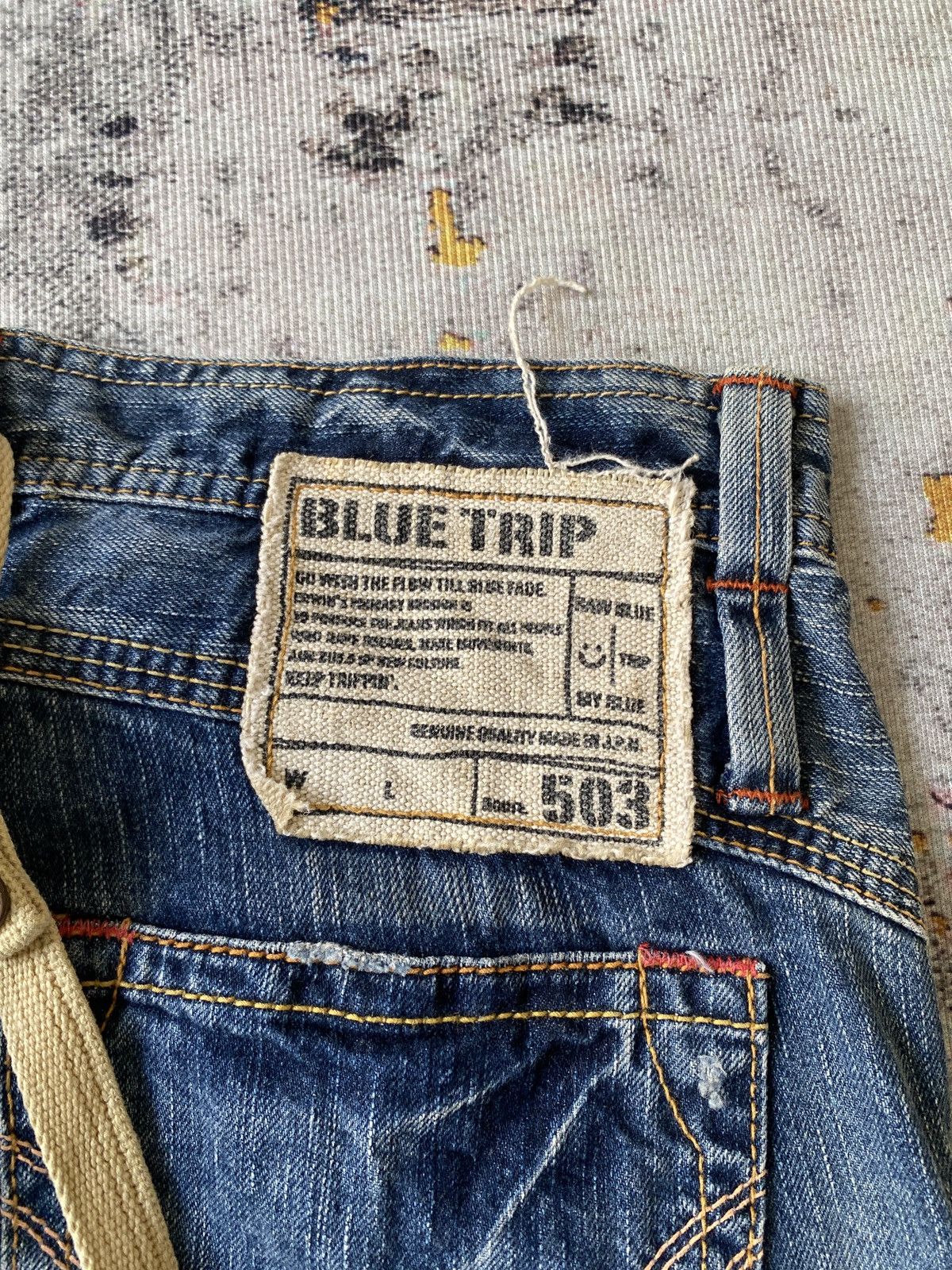 Japanese Brand Edwin 503 Japan Distressed Flare Denim Size US 30 / EU 46 - 14 Thumbnail