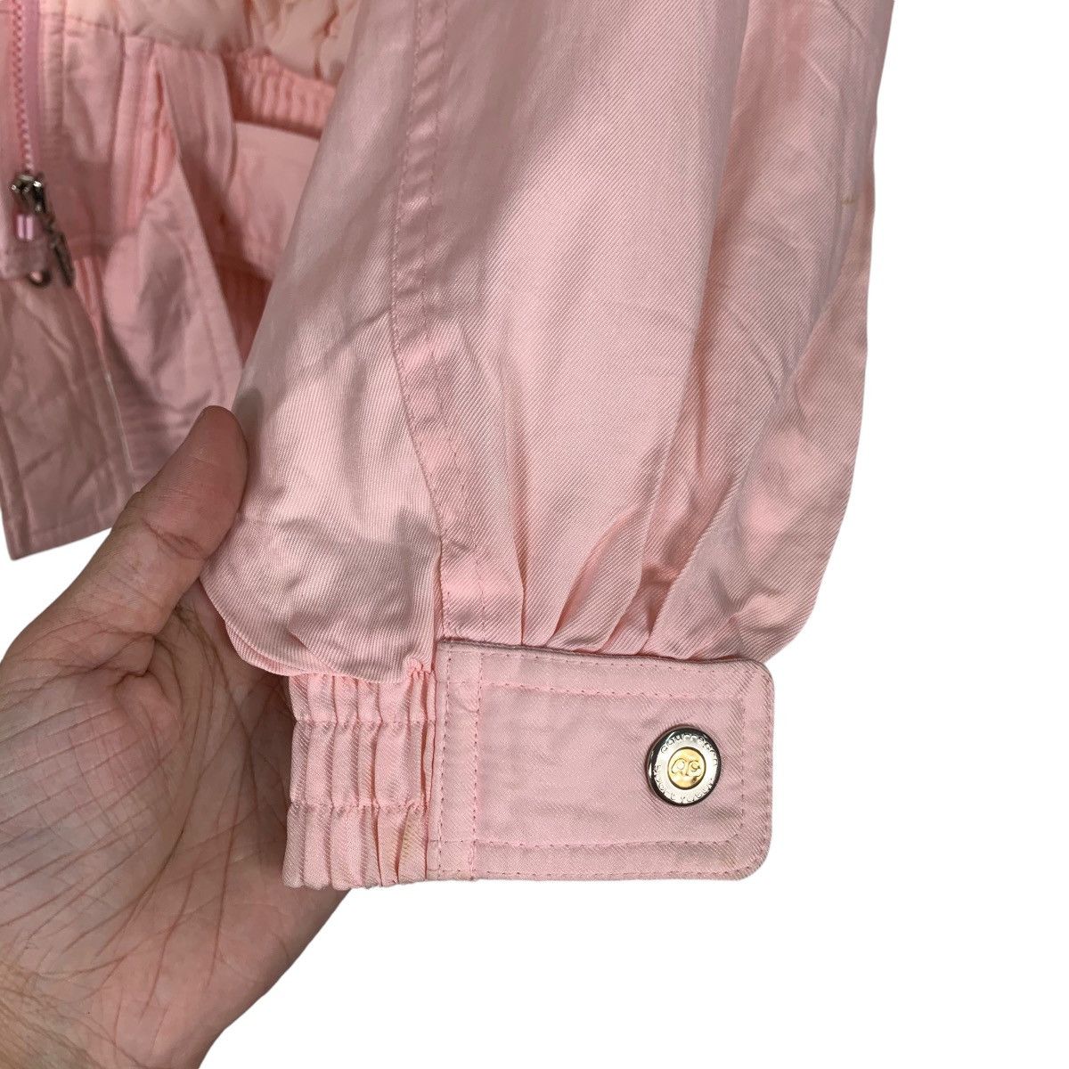 Courreges COURREGES Fur Hoodie Pink Belted Crop Jacket #1230-C56 Size S / US 4 / IT 40 - 14 Thumbnail