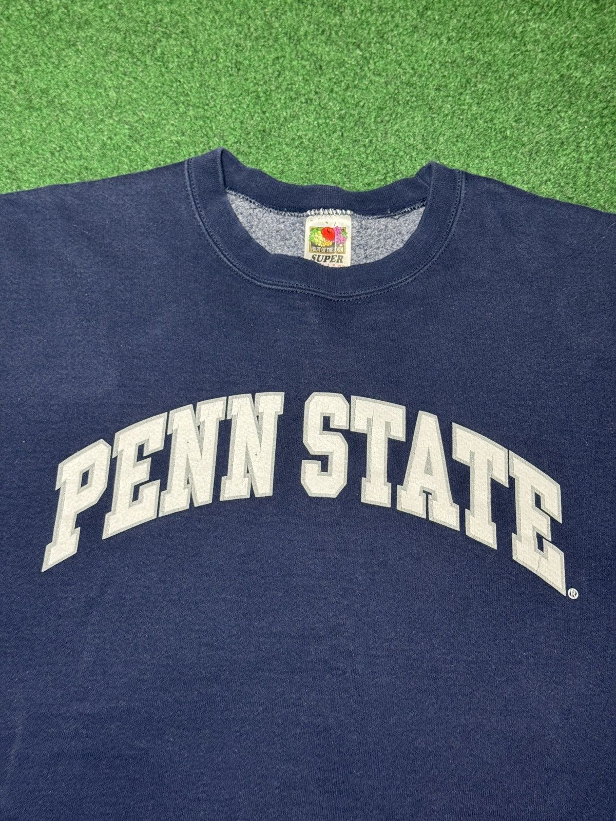 Pennstate Boxy 25x26 Crewneck 90s Spell Out Sweatshirt