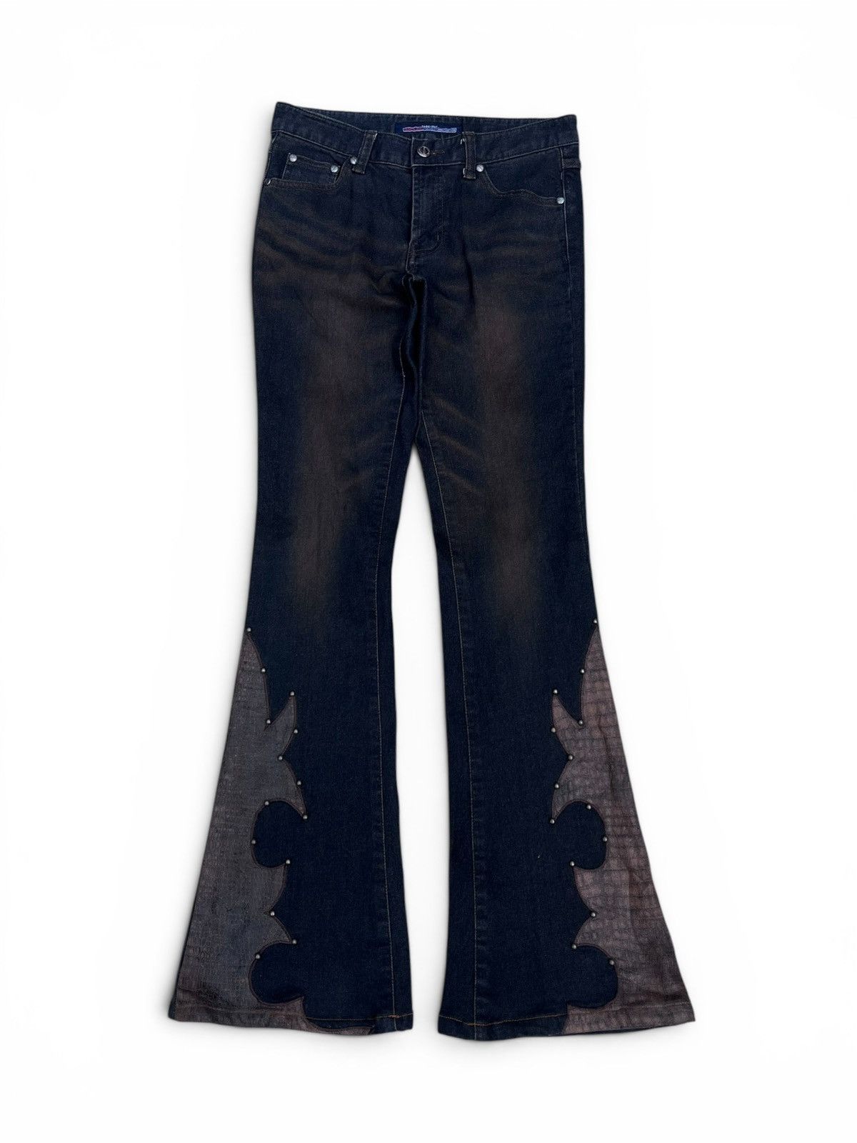 Japanese Brand Kesson Flare Denim Pants Size US 27 - 1 Thumbnail