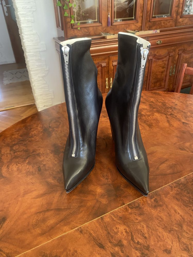Celine Celine Paris Leather Boots Heels Size US 9 / IT 39 - 2 Thumbnail