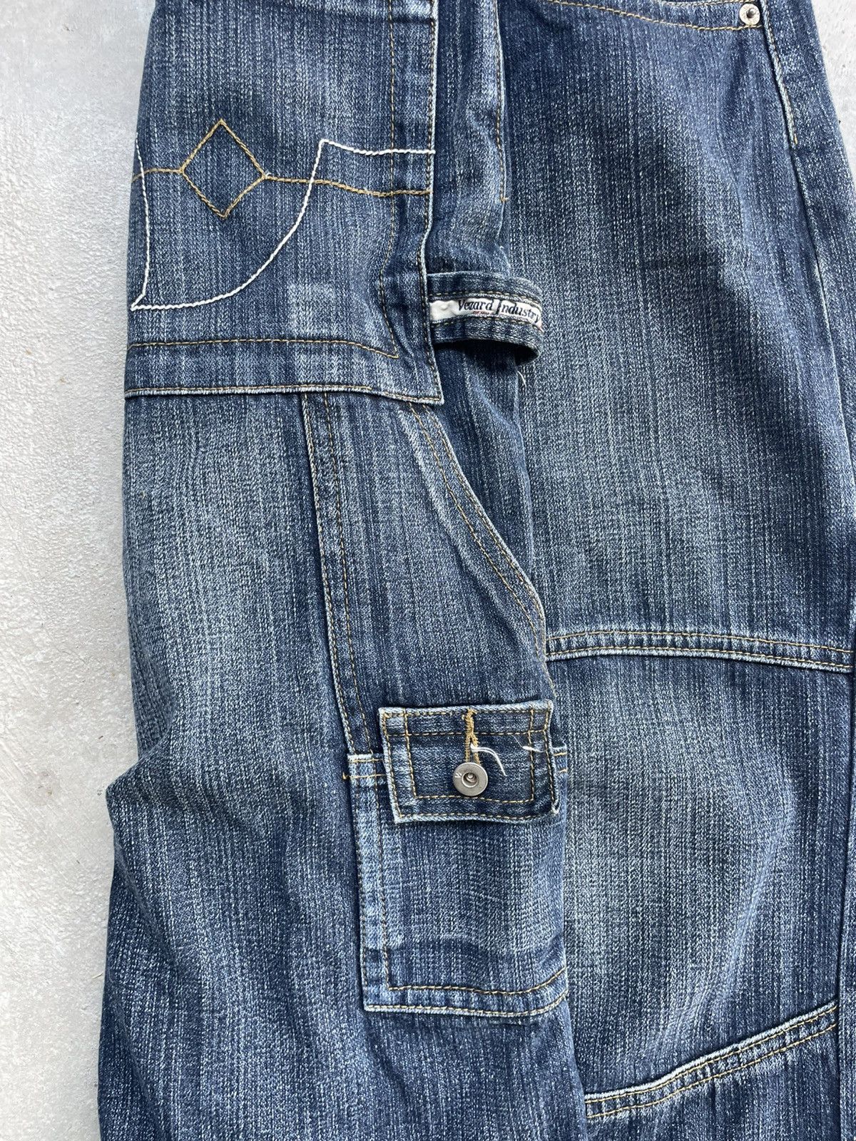 Other Y2K Baggy Denim Skater Jean Shorts Jorts Jnco Style Size US 31 - 7 Thumbnail