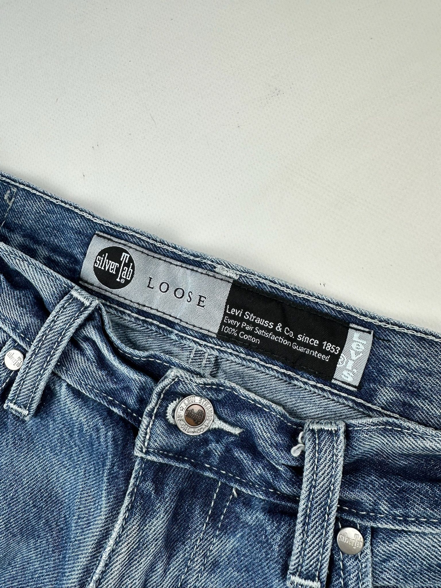Levi's Vintage Y2K Levis Silvertab Baggy Jeans loose Size US 30 / EU 46 - 8 Thumbnail