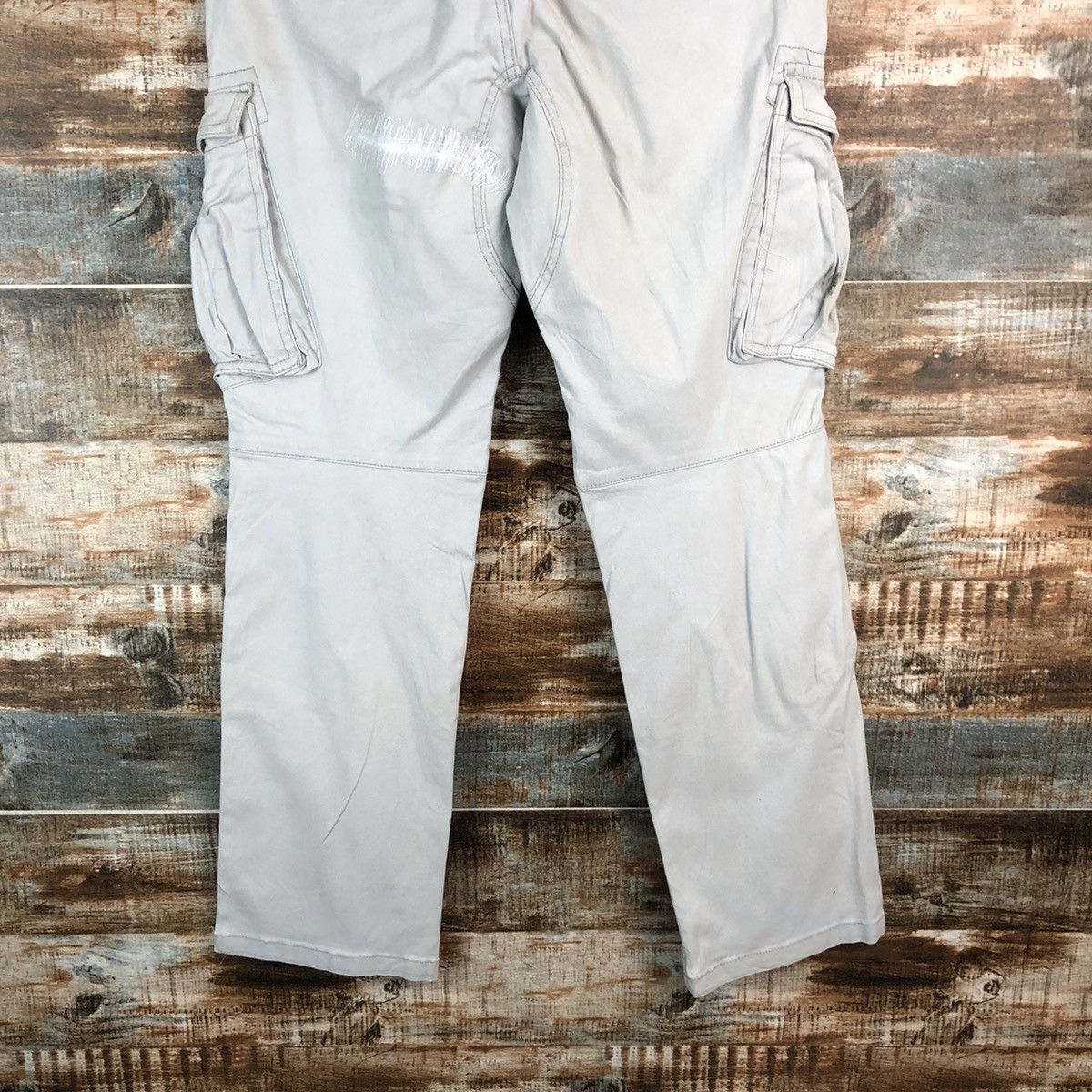 Japanese Brand Geride White Cargo utility Multipocket Pants #A1922 Size US 31 - 16 Thumbnail