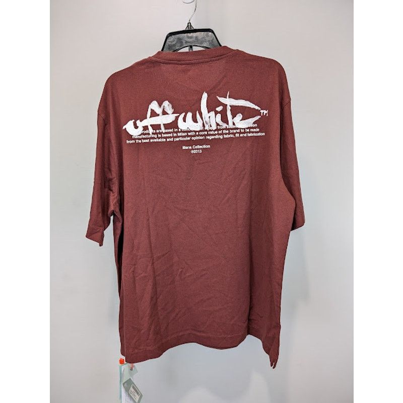 Off-White o1rshd1 Paint Script Over Skate Short Sleeve T-Shirt Size US L / EU 52-54 / 3 - 8 Thumbnail