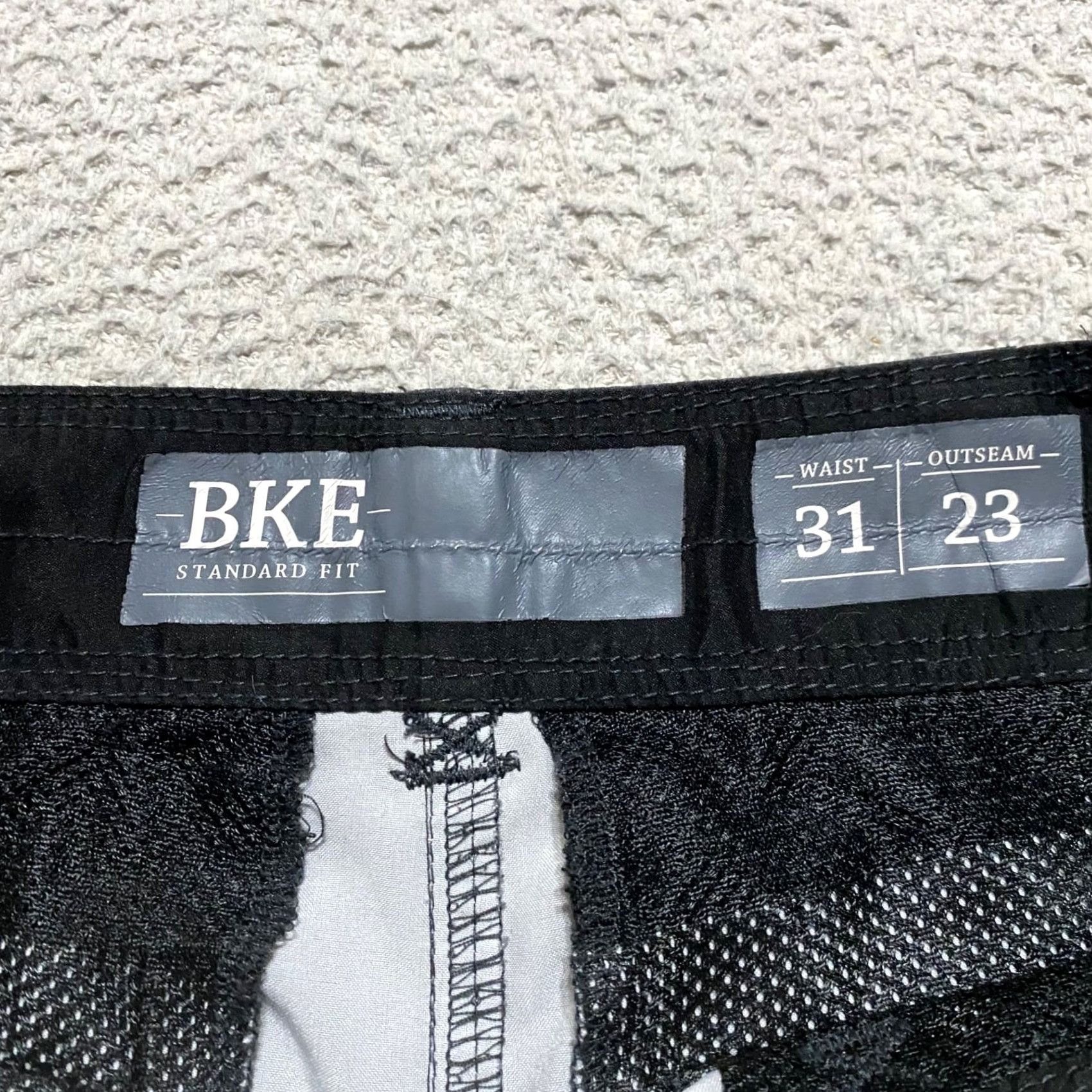 Vintage Buckle Mens Shorts Gray 31 Inseam 11" Regular Pockets Zip Button Polyester Outdoor Chino Pocketed Casual Accessories Adults Medium Size US 31 - 3 Thumbnail