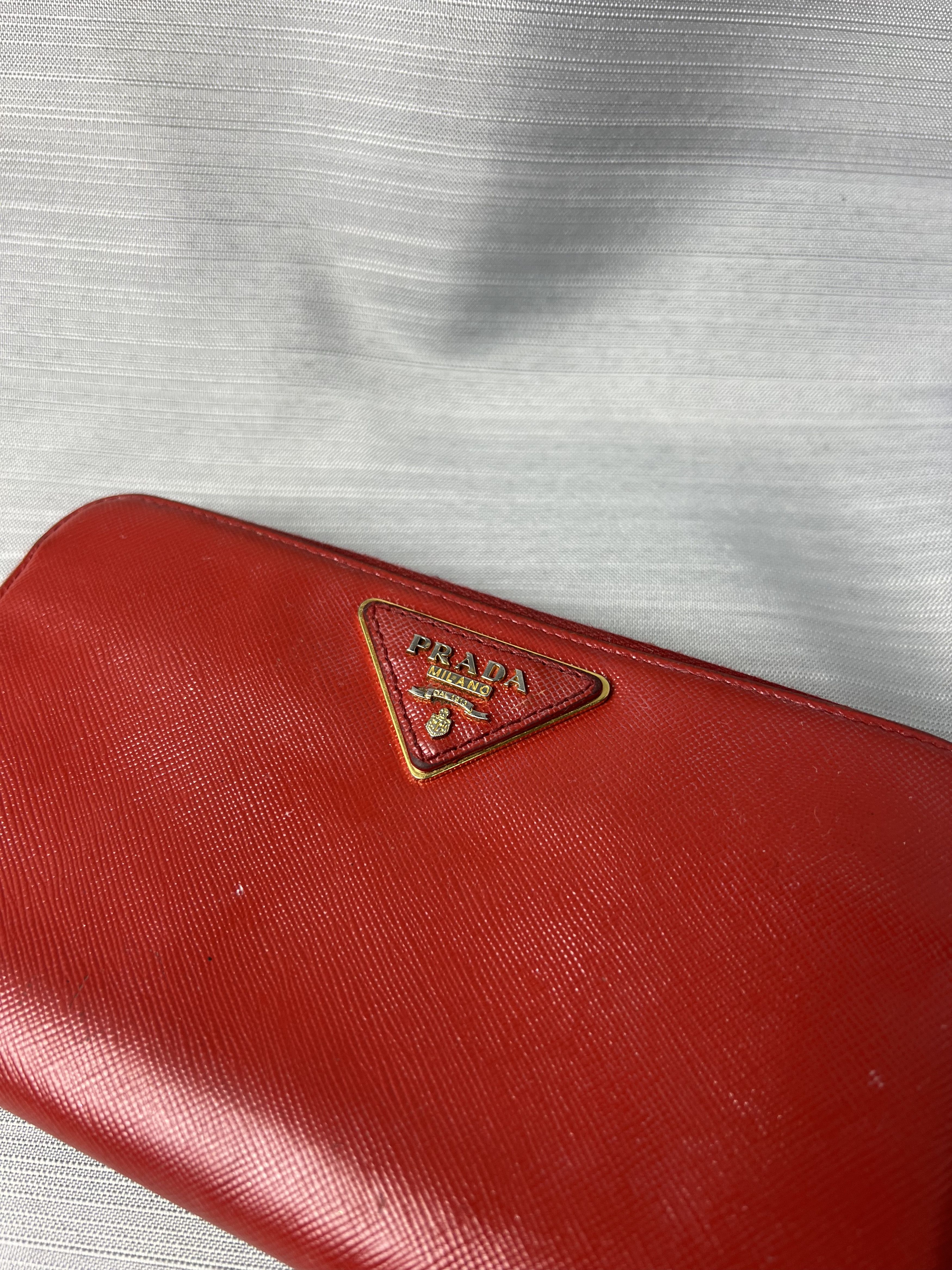 Prada Prada Saffiano Cuir Leather Wallet Size ONE SIZE - 2 Thumbnail