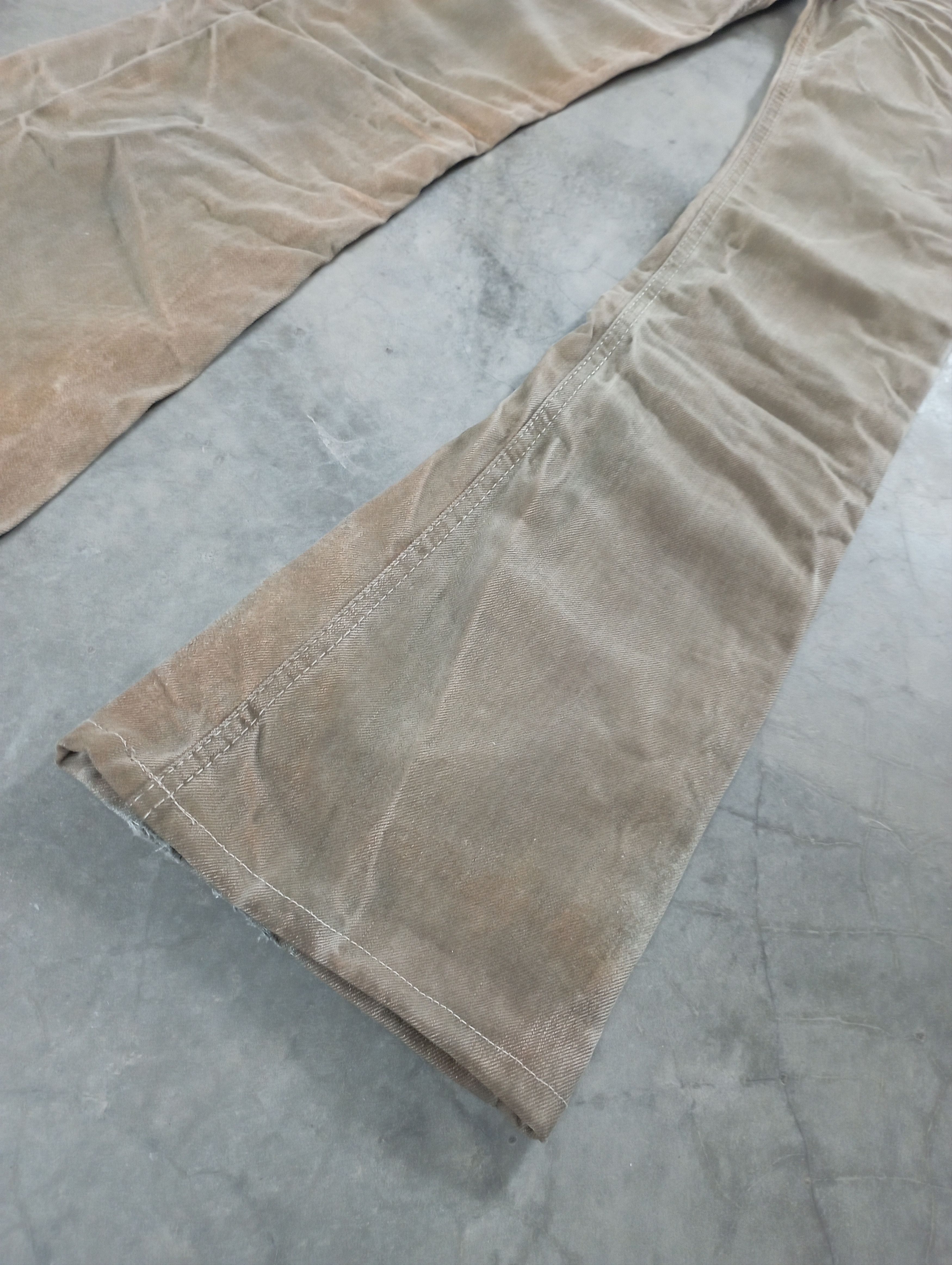 Tornado Mart Flare Jeans Made In Italy Crazy Mud lightning Wash G Brand Size 24" / US 00 / IT 34 - 3 Thumbnail