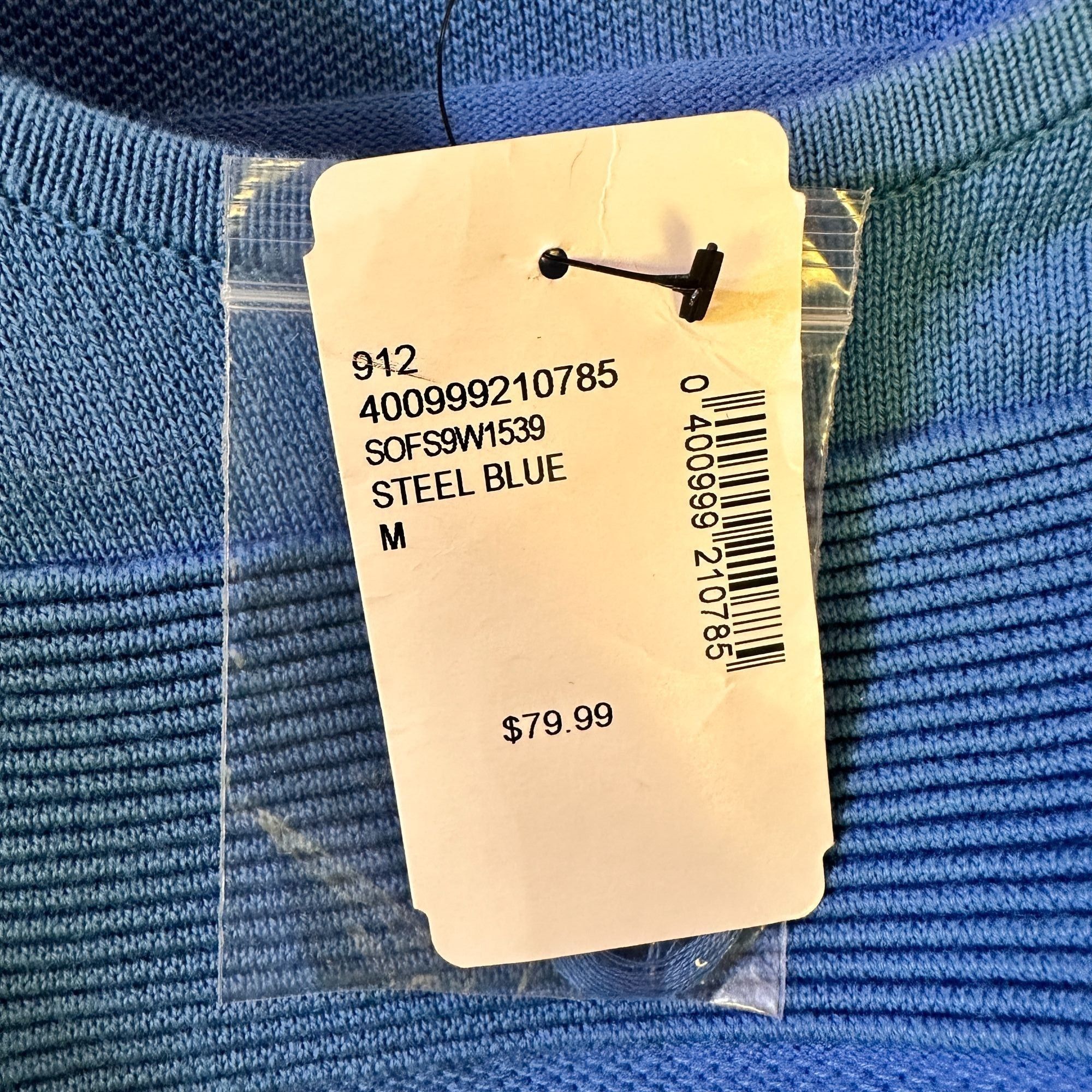 Saks Fifth Avenue Saks Fifth Avenue Blue Dress with Laser-Cut Hem & Short Slee Size M / US 6-8 / IT 42-44 - 8 Thumbnail