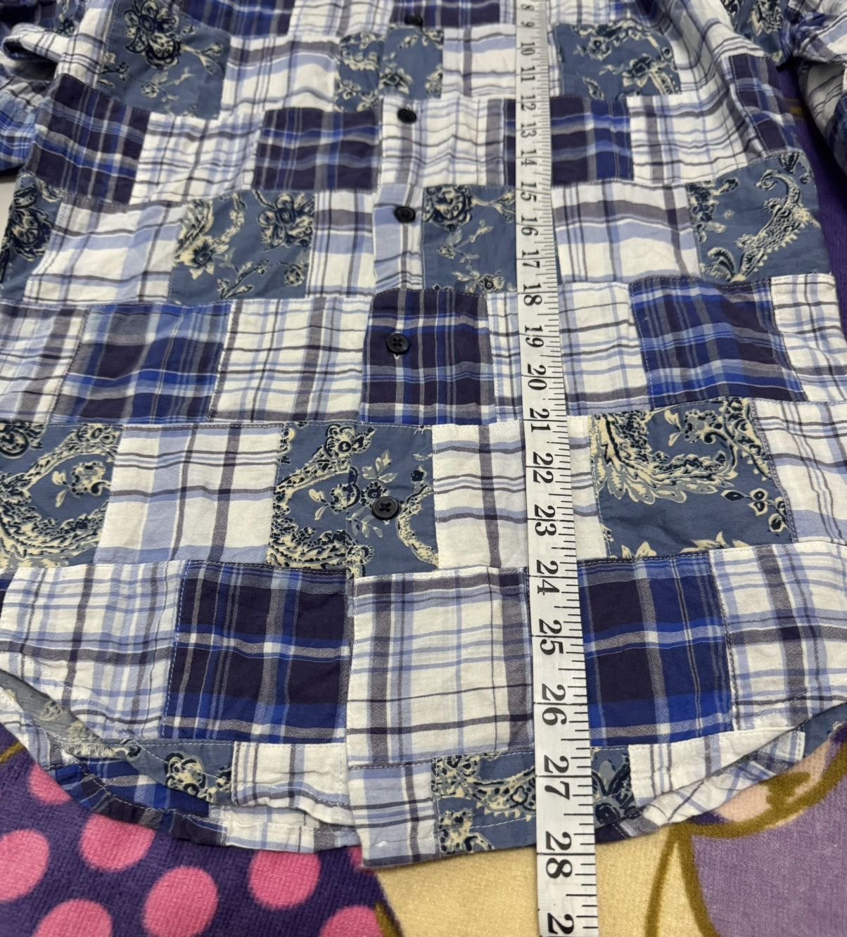 Zara ZARA Patchwork Button Ups Shirt Size US S / EU 44-46 / 1 - 11 Thumbnail