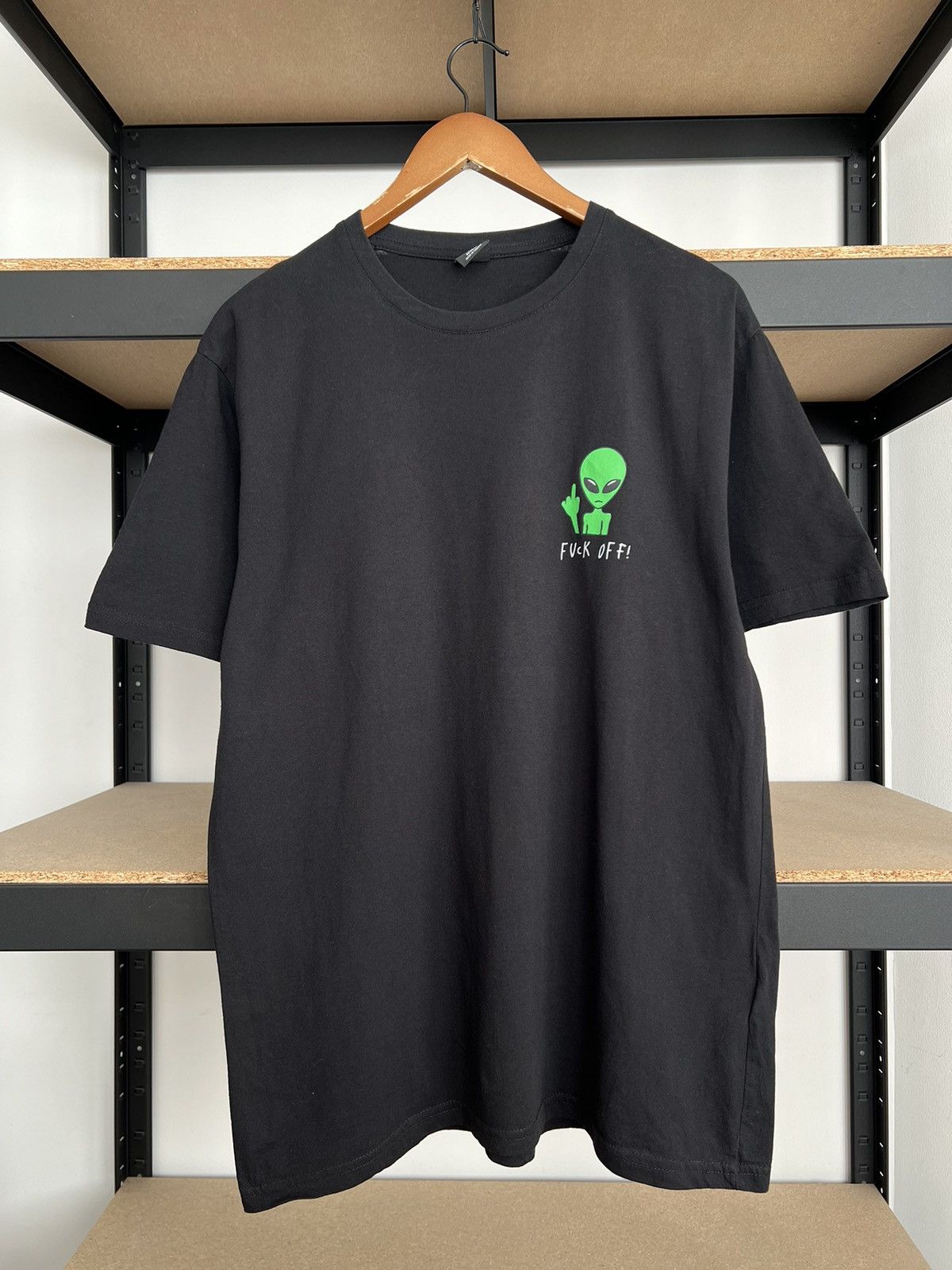 Vintage Fuck Off Alien FSBN Black T-shirt Size US L / EU 52-54 / 3 - 1 Thumbnail