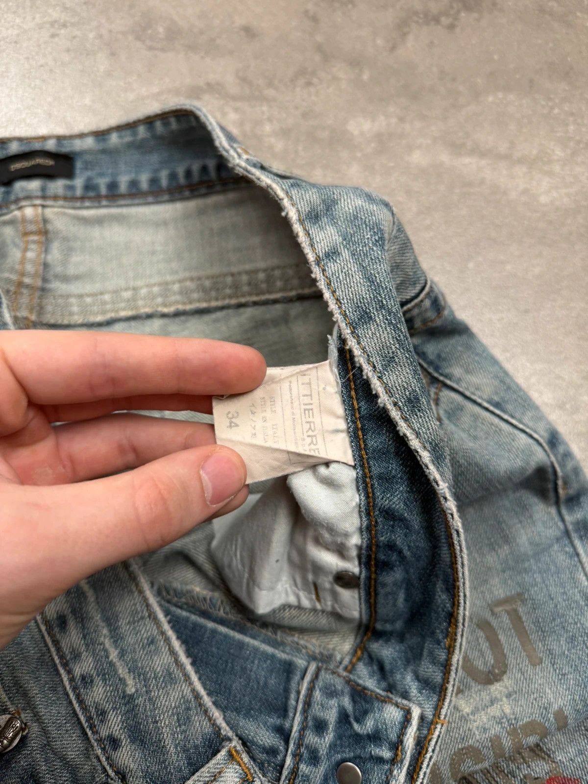Dsquared2 Dsquared jean archive bootcut distressed punk 2000s Size US 34 / EU 50 - 6 Thumbnail