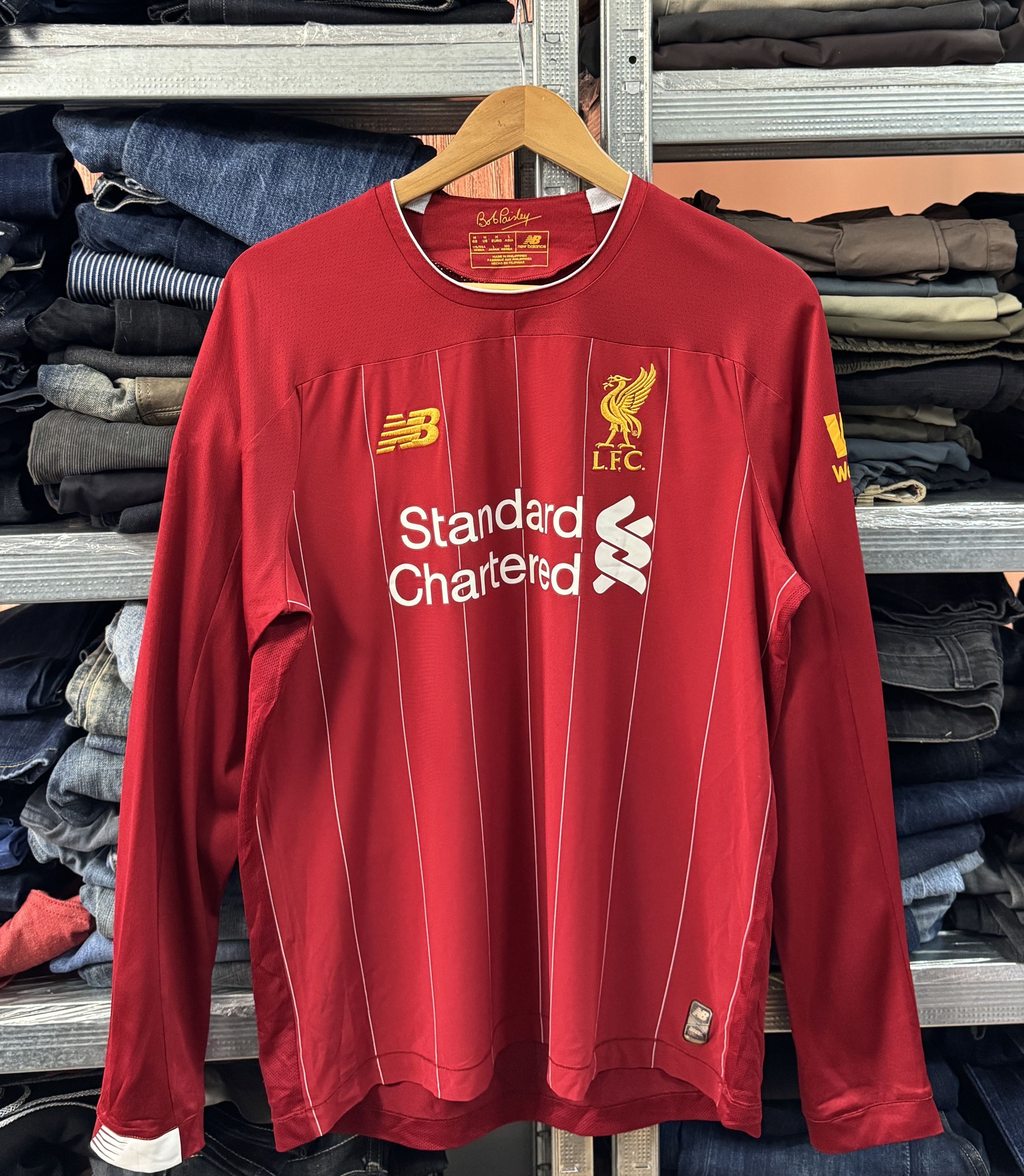 New Balance 2019/20 LIVERPOOL New Balance Home Long Sleeves Jersey Kit Size US M / EU 48-50 / 2 - 1 Thumbnail