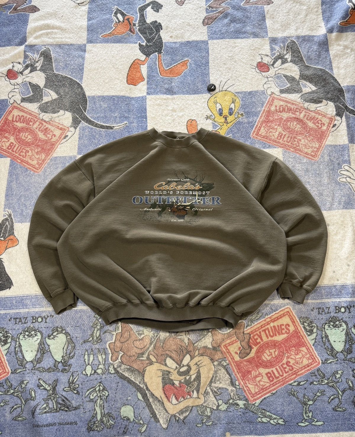 Cabelas Vintage cabelas crewneck sweatshirt Size US XXL / EU 58 / 5 - 1 Thumbnail
