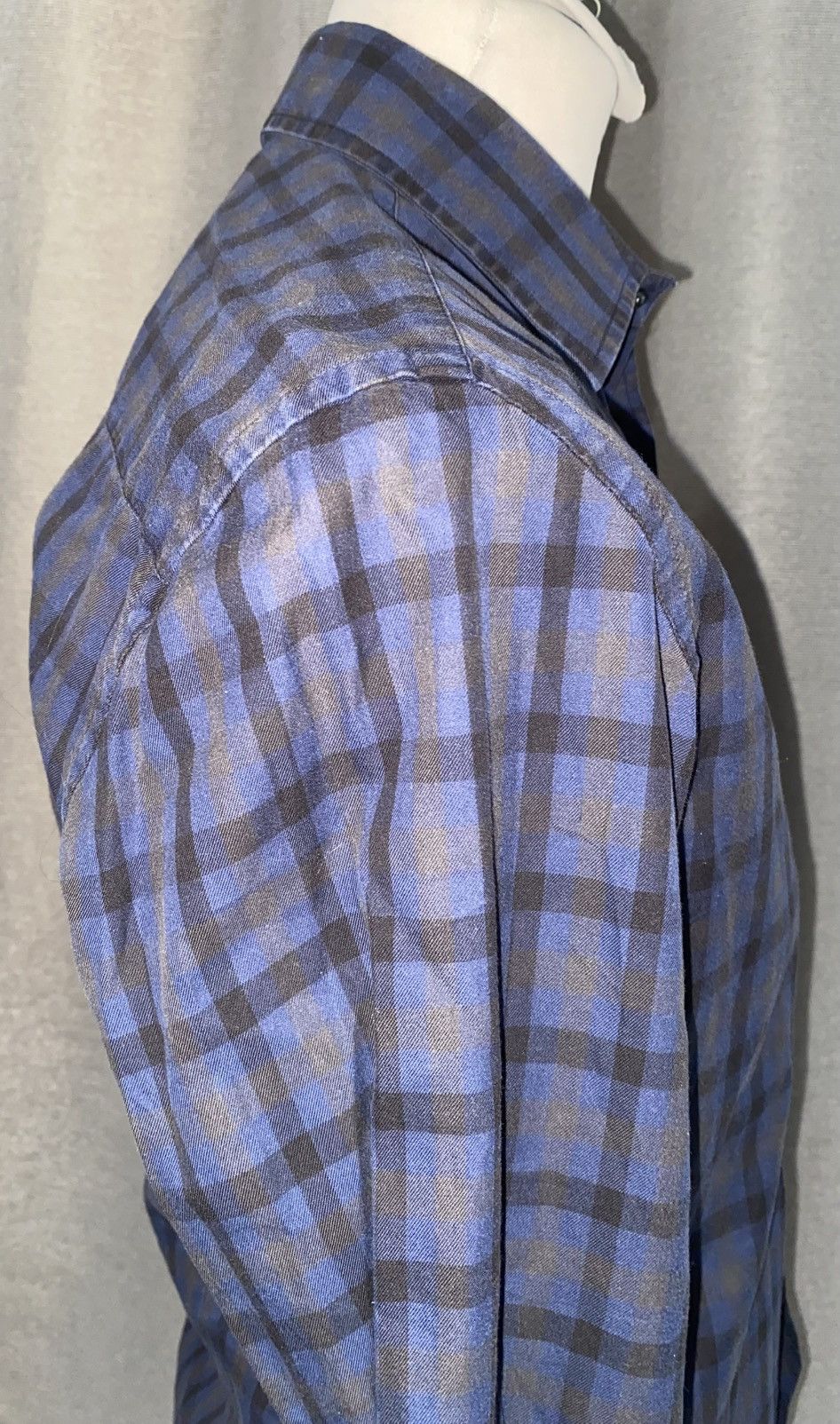 Aquascutum Aquascutum - Shirt - Checked Blue, Black & Grey - Small Size US S / EU 44-46 / 1 - 6 Thumbnail