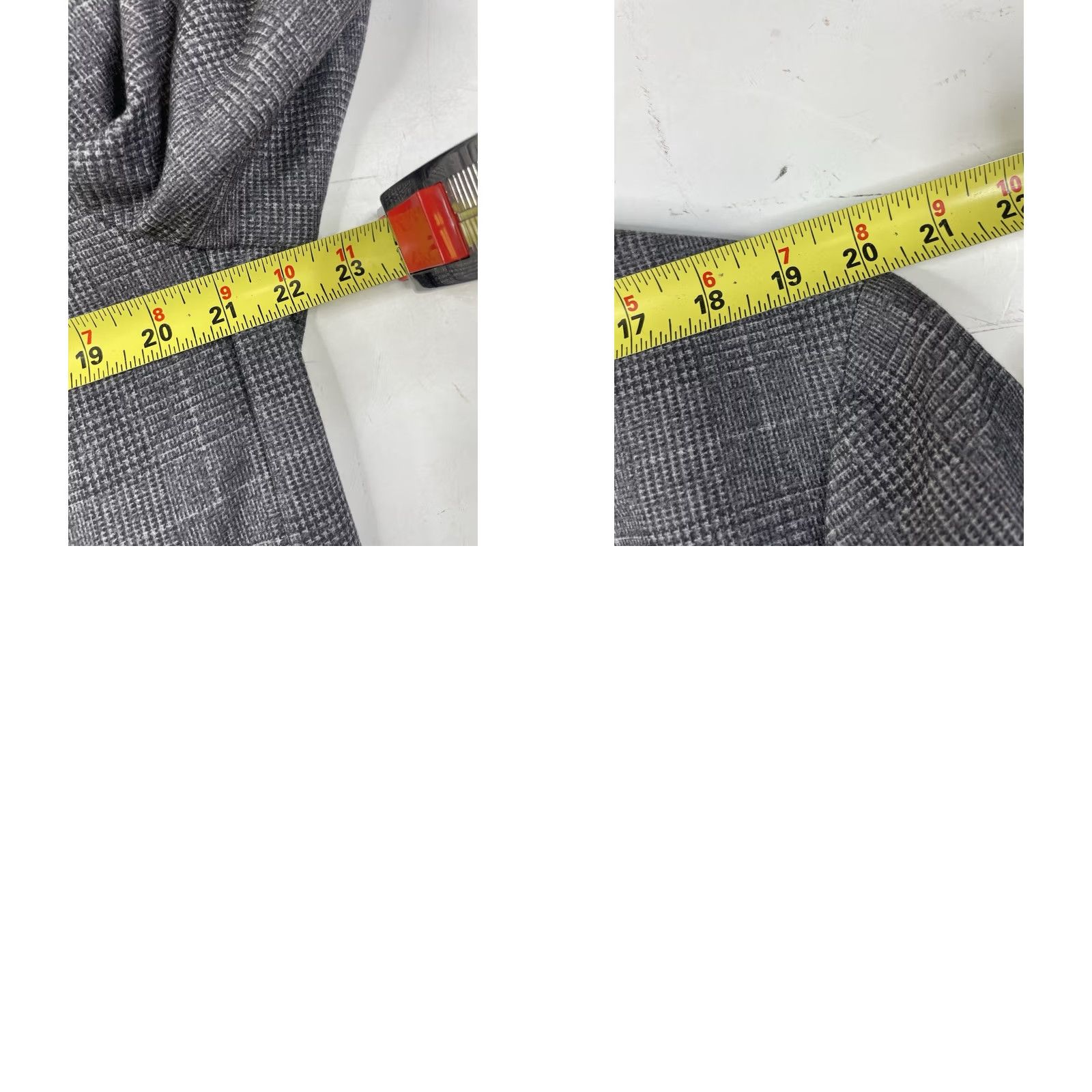Joseph Abboud Joseph Abboud Heritage Blazer Jacket Glen Plaid 44R Modern Fit Stretch 1 Piece Men Suit Jacket Gray Tweed Regular Vintage No Size 44R - 8 Thumbnail