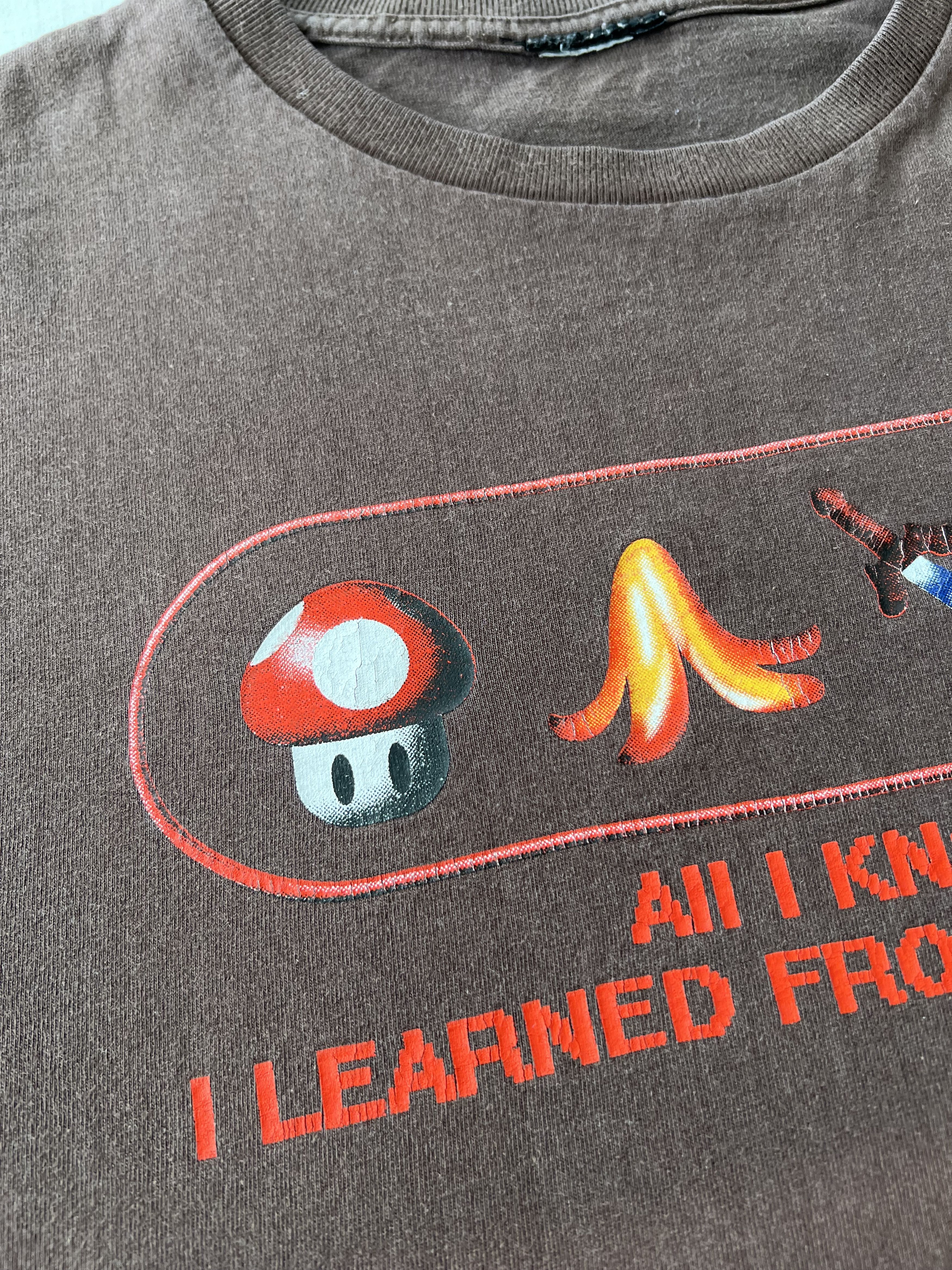 Nintendo Vintage 2000s Super Mario Bros Nintendo Brown T-shirt Size US L / EU 52-54 / 3 - 7 Thumbnail