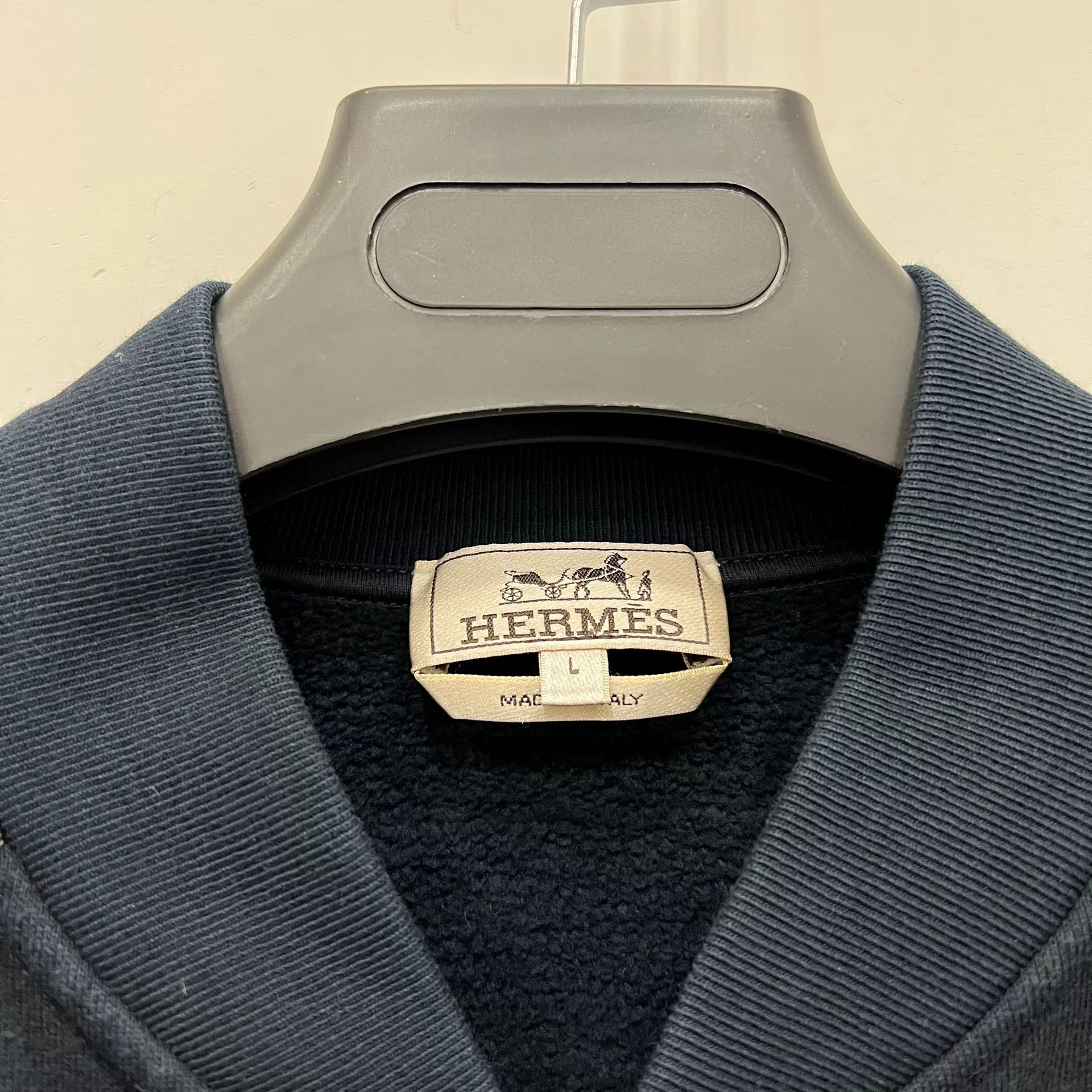 Hermes Hermes Logo Button-Up Jacket in Navy Size US L / EU 52-54 / 3 - 4 Thumbnail