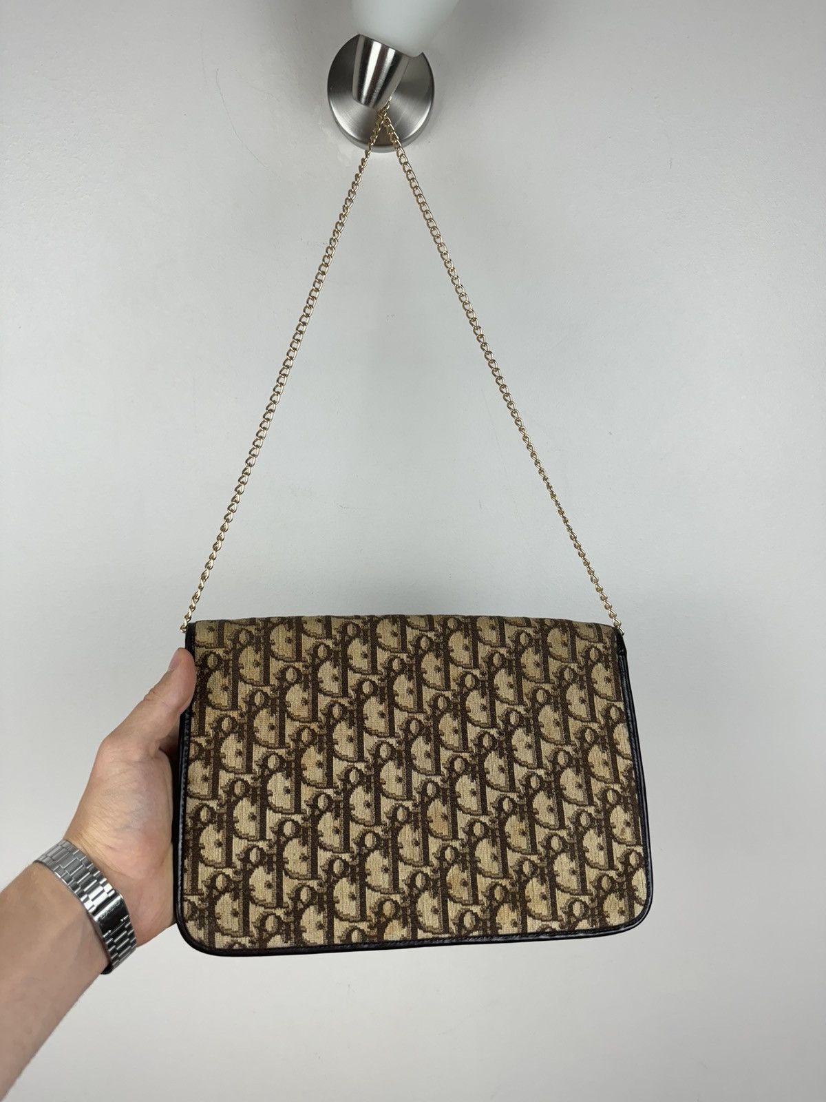 Christian Dior Monsieur Leather monogram bag clutch Christian Dior original luxury Size ONE SIZE - 2 Thumbnail