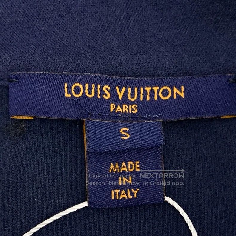 Louis Vuitton Louis Vuitton 22 navy zip logo print cotton crew neck long Size US S / EU 44-46 / 1 - 7 Thumbnail