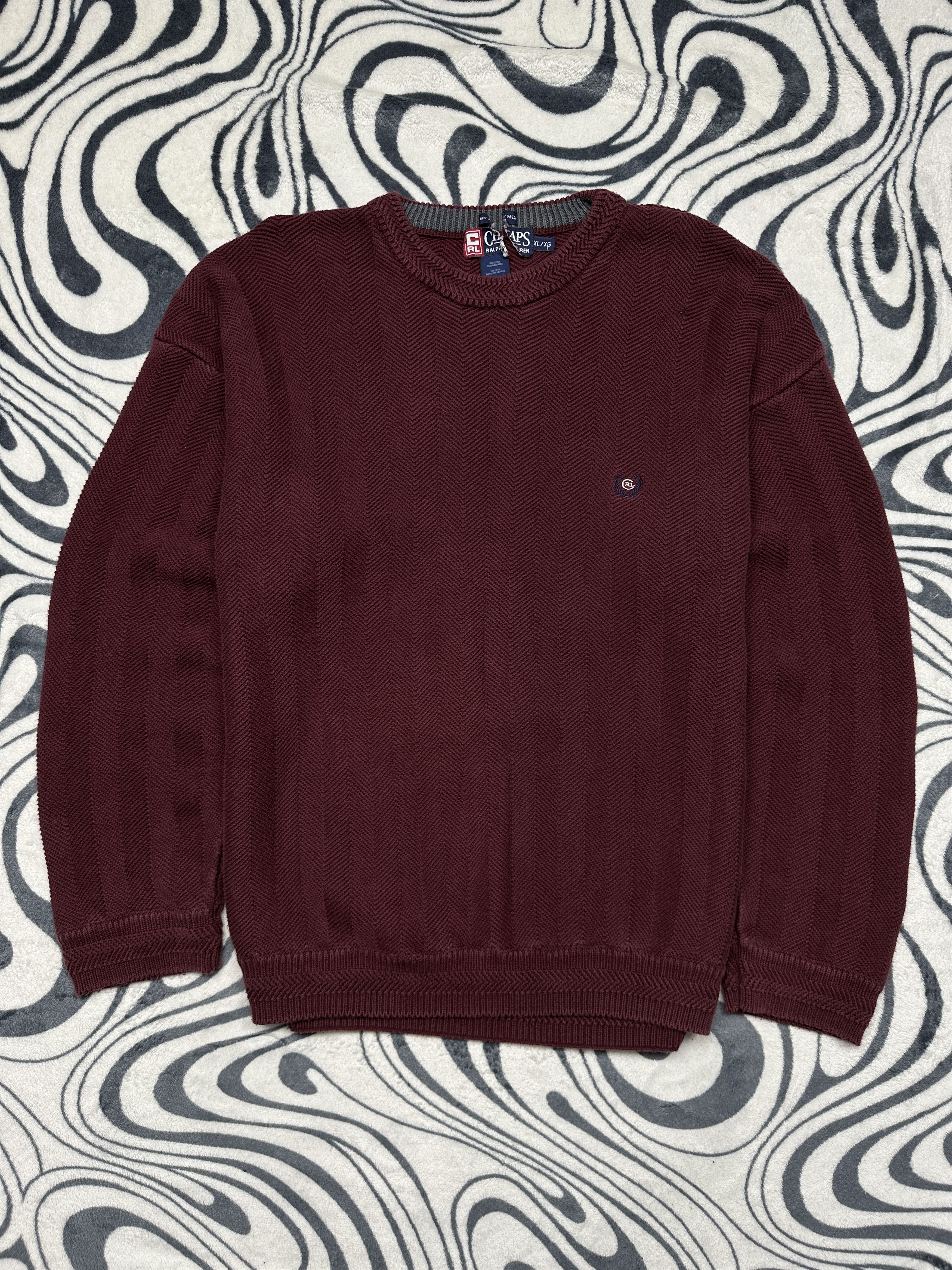 Chaps Ralph Lauren Chaps Polo Ralph Lauren Mens Crew Neck Sweater Size US XL / EU 56 / 4 - 1 Thumbnail