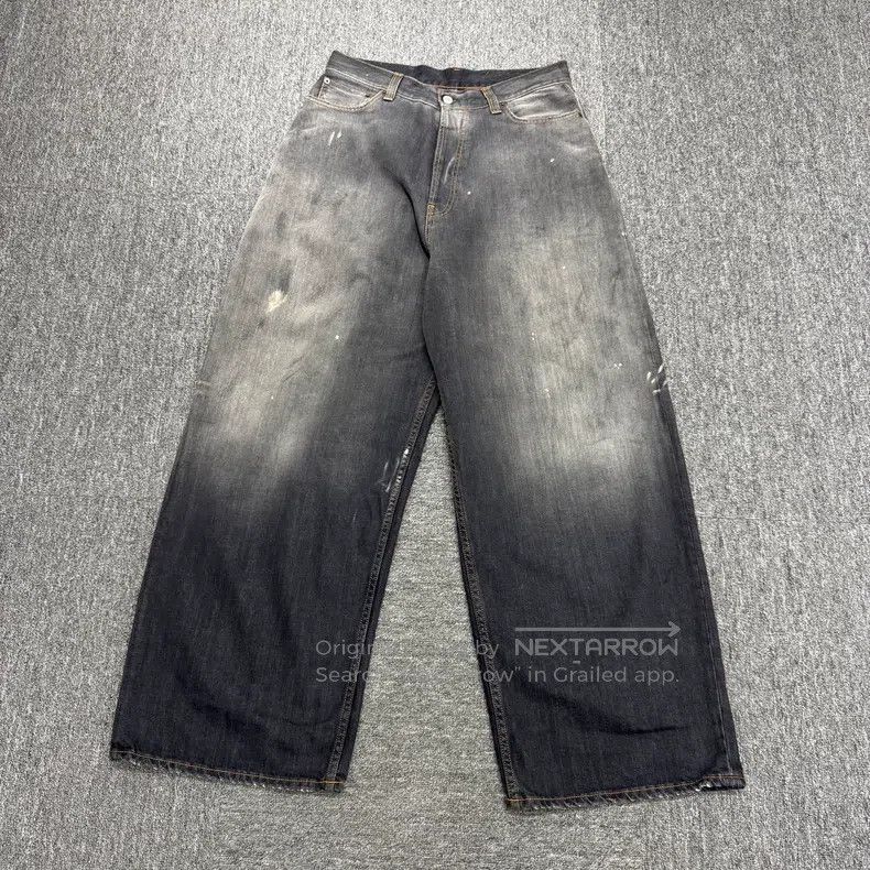 Acne Studios Acne Studios ss25 Splashed Ink Distressed Denim Jeans Size US 30 / EU 46 - 1 Thumbnail
