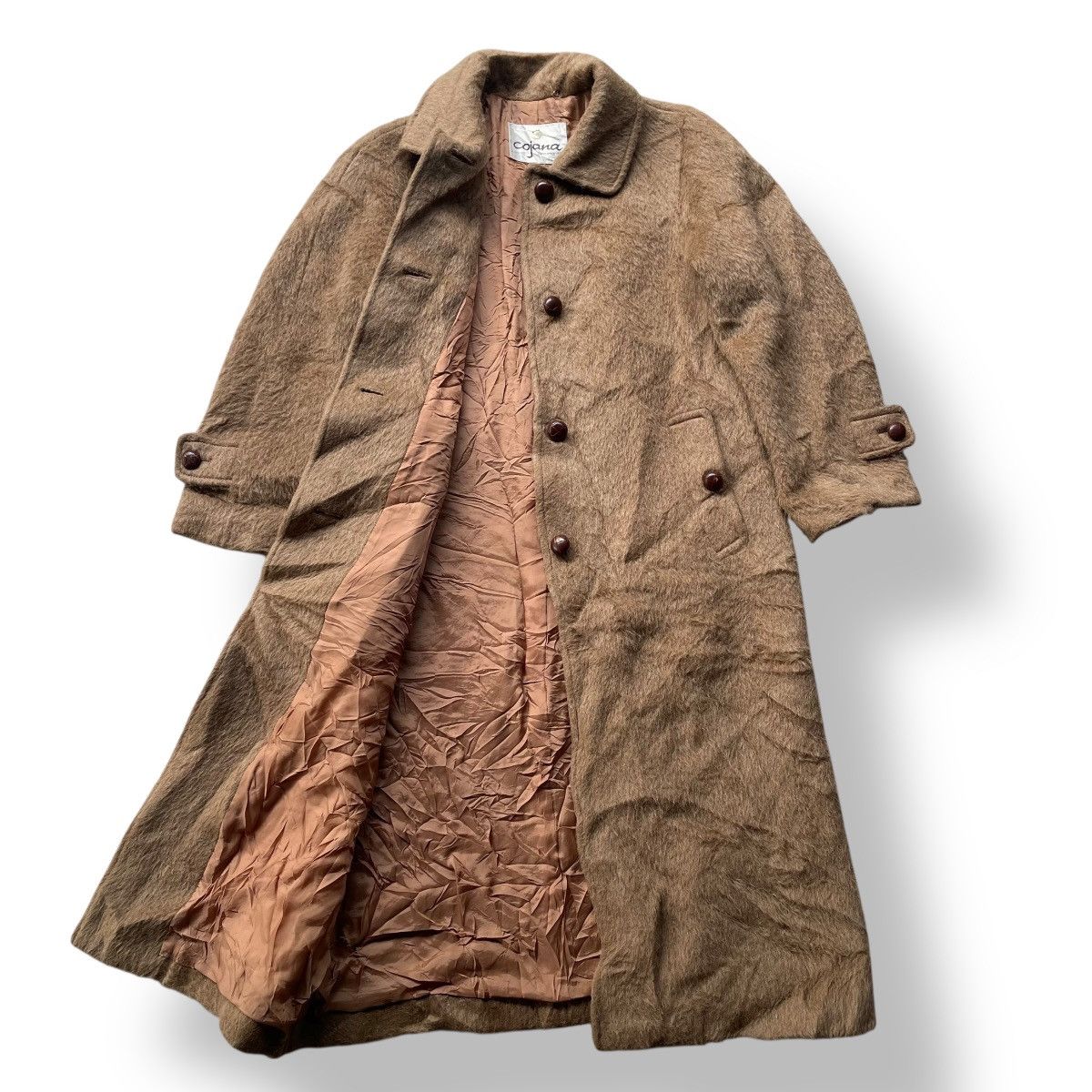 Japanese Brand Vintage Cojana Japanese Wool Alpaca Autum Winter Long Jacket Size US S / EU 44-46 / 1 - 2 Thumbnail