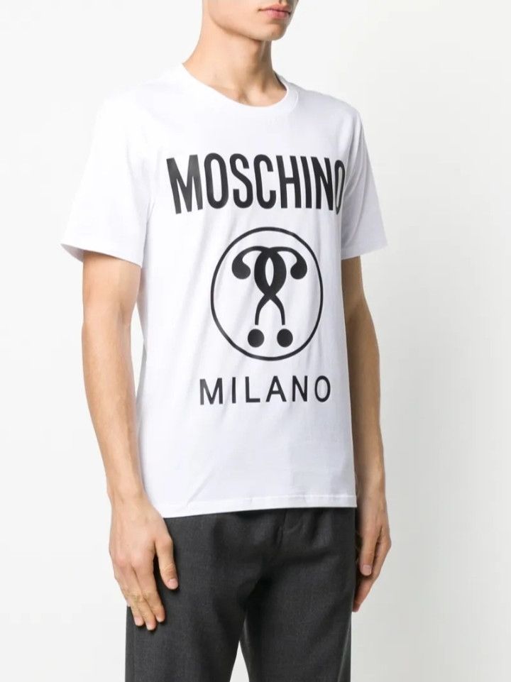 Moschino Moschino: Question Mark T-Shirt (NEW) Size US L / EU 52-54 / 3 - 3 Thumbnail