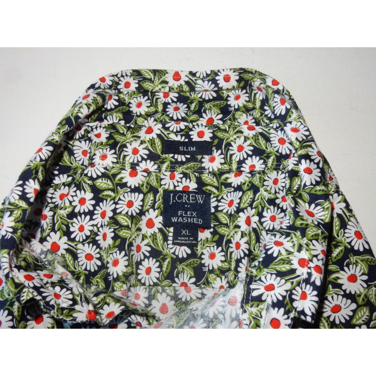 J.Crew J.CREW Button-Up Shirt Men Short Sleeve Floral Green XL Slim Size XL Mens Shirt Size US XL / EU 56 / 4 - 4 Thumbnail