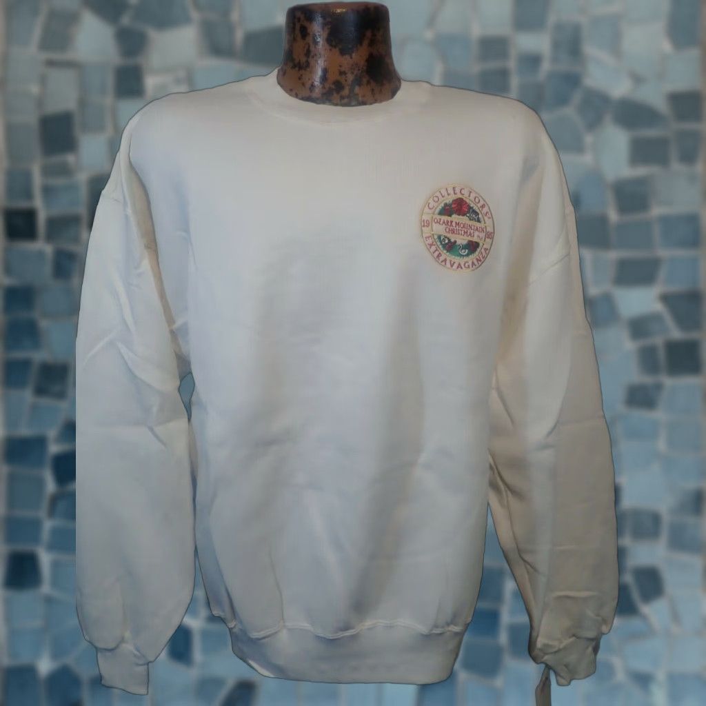 Jerzees Vintage JERZEES White Mens NWT Sweatshirt Super Sweats Embroidered Logo Made in USA Size US L / EU 52-54 / 3 - 1 Thumbnail