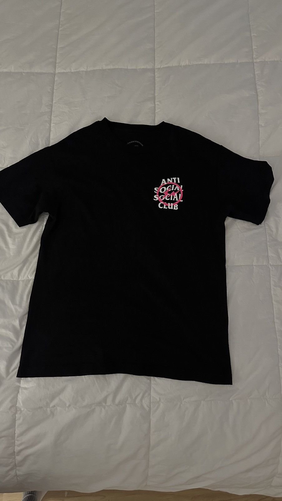 Anti Social Social Club × Fragment Design ASSCx Fragment T-Shirt Black Pink Lightning Bolt Size US M / EU 48-50 / 2 - 1 Thumbnail