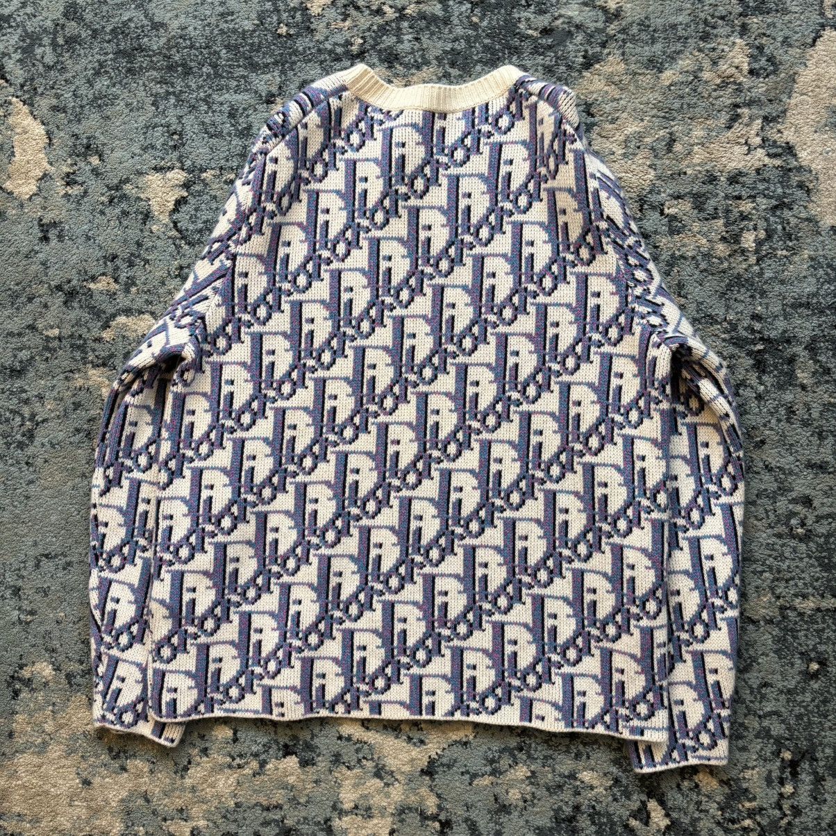 Dior Dior Oblique Monogram Jacquard Knit Sweater. Size US XL / EU 56 / 4 - 2 Thumbnail