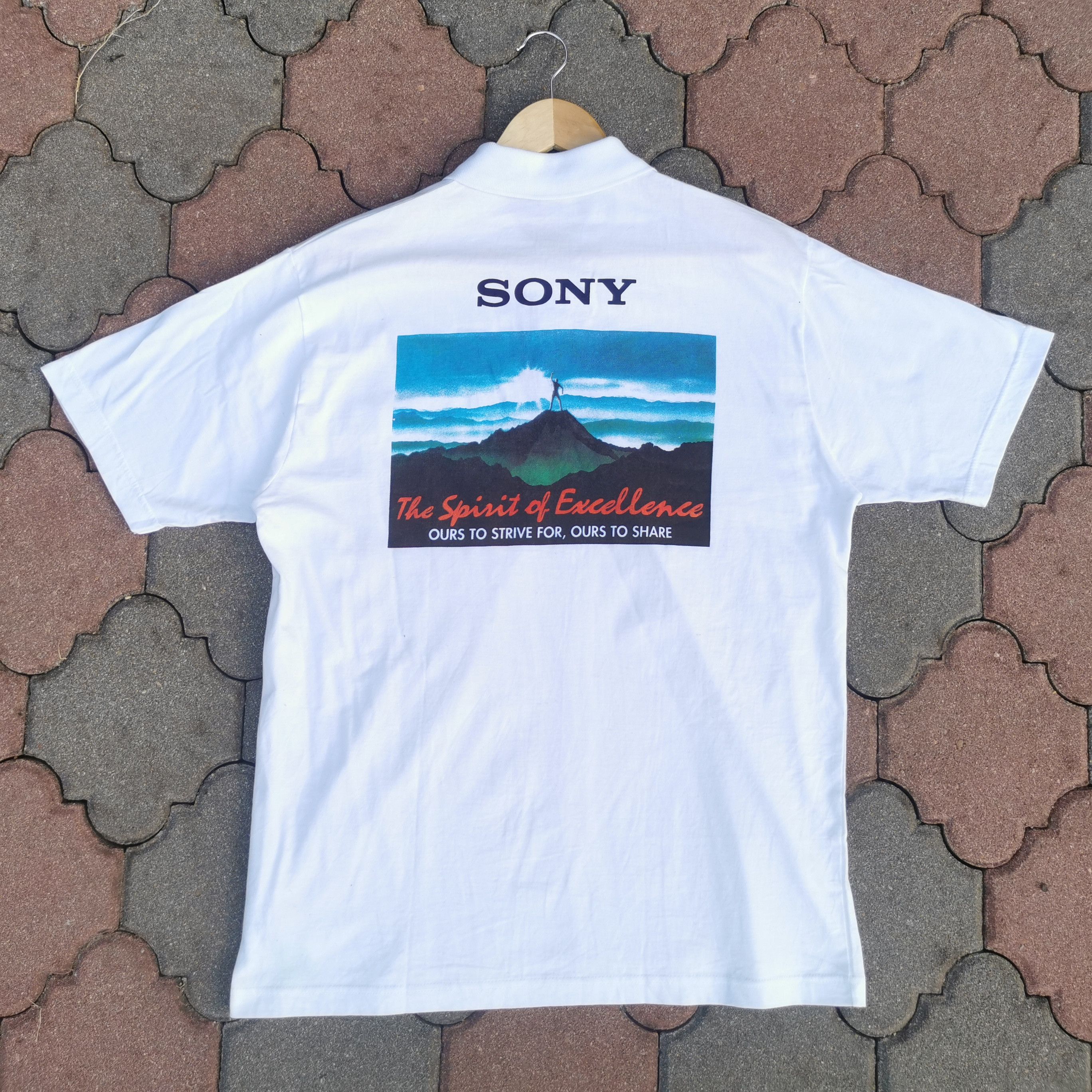 Vintage Sony Japanese Brand Polo Shirt
