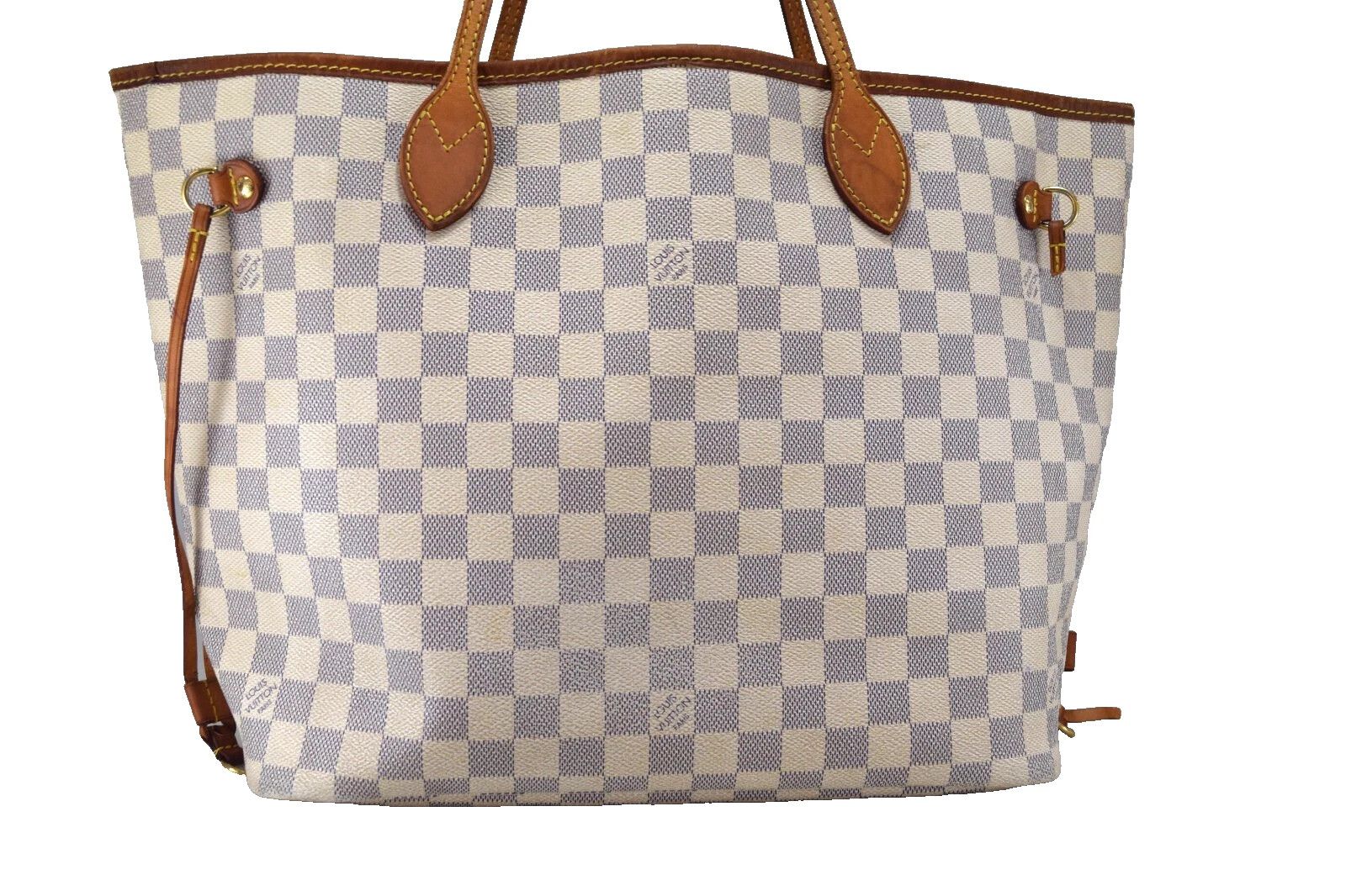 Louis Vuitton Louis Vuitton Neverfull Tote Bag Damier Azur Canvas N51107 Size ONE SIZE - 3 Thumbnail