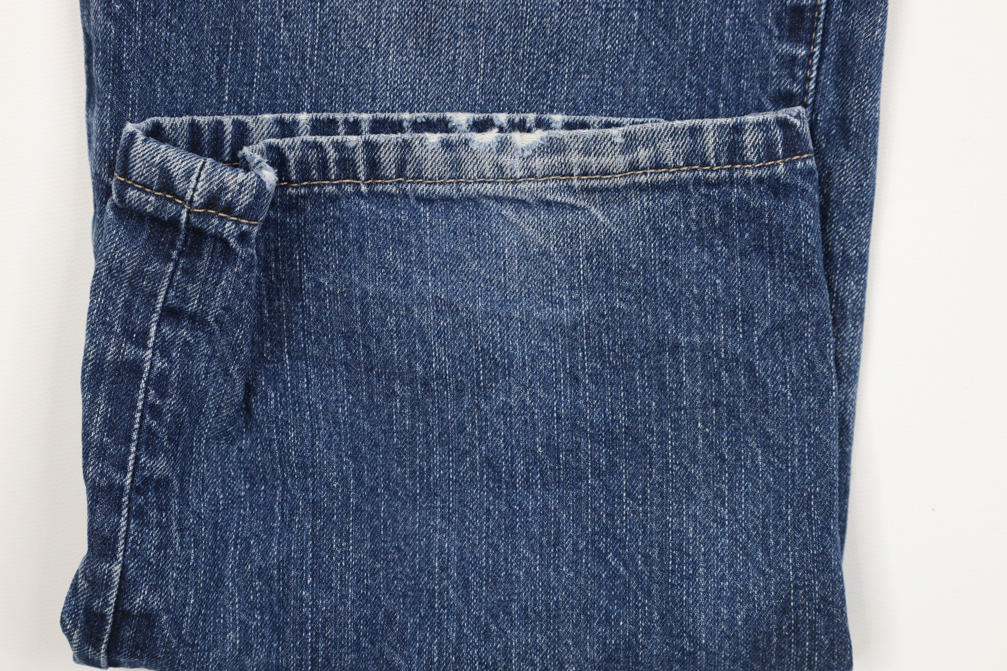 Express × Vintage Express Blake Loose Fit Straight Leg Denim Jeans Blue Size US 34 / EU 50 - 6 Thumbnail