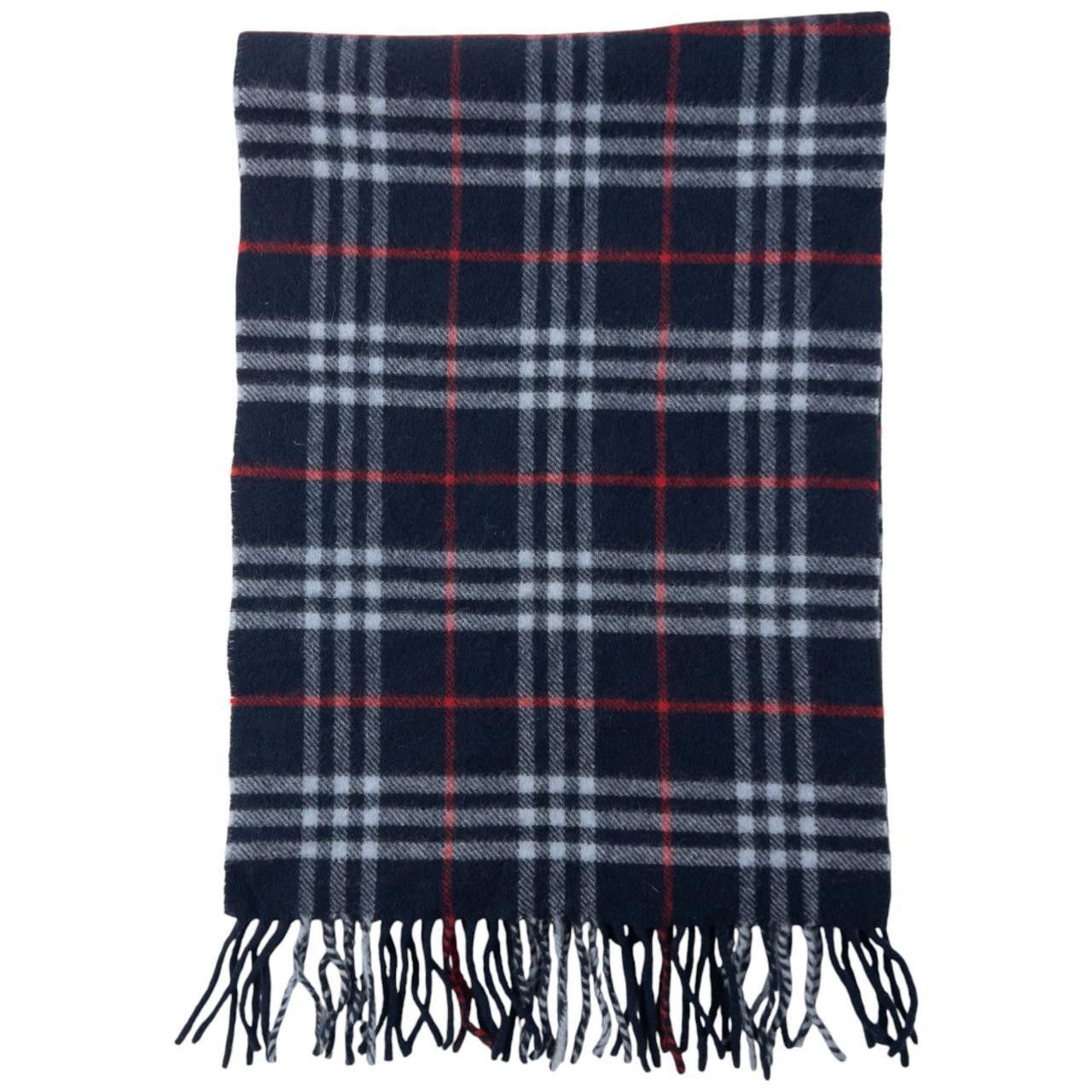 Burberry Vintage Burberry Nova Check Lambswool Tassel Scarf Size ONE SIZE - 3 Thumbnail