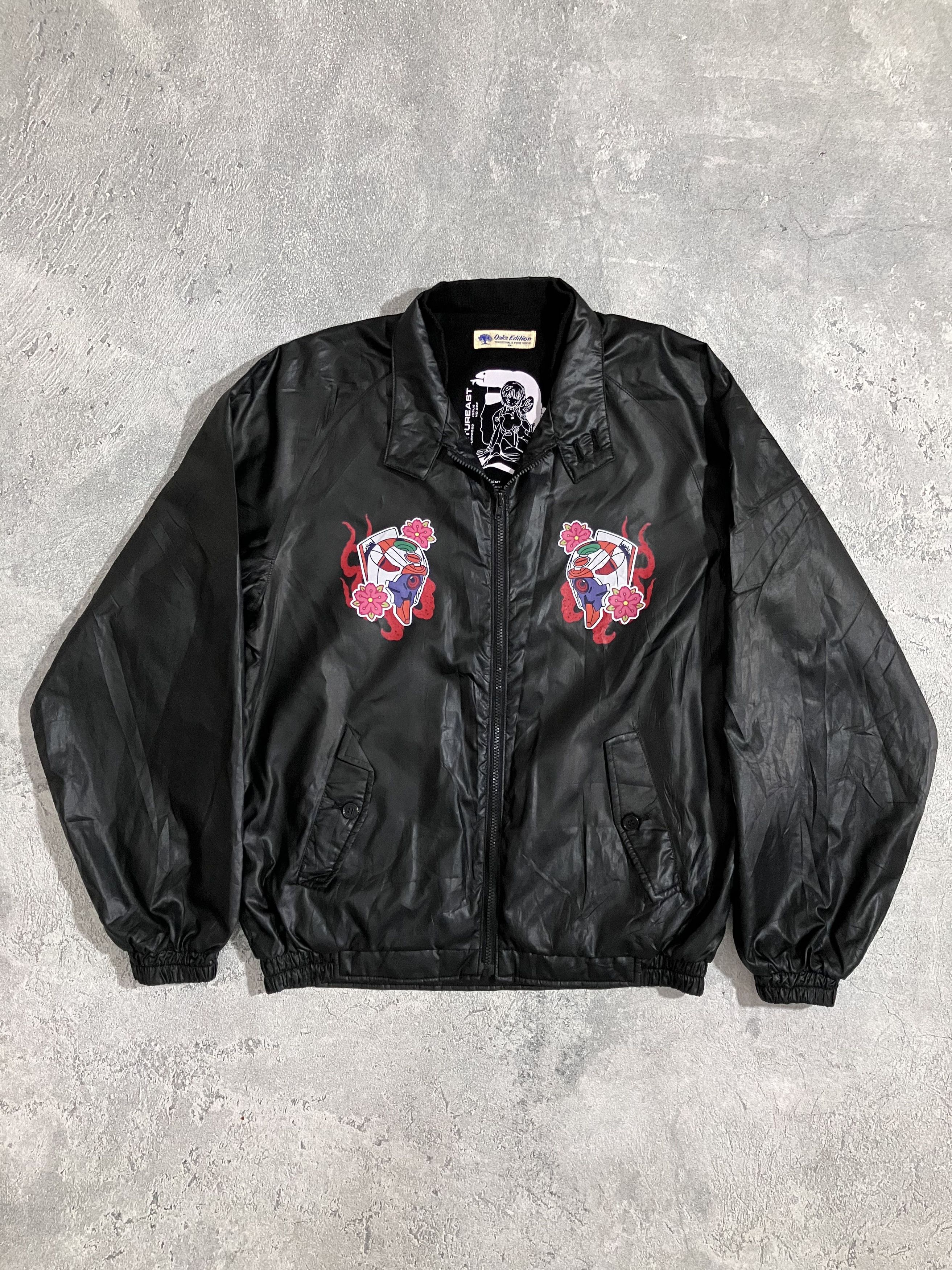 Anime 00s Vintage Biker Jacket x Custom Evangelion Rei Ayanami Size US L / EU 52-54 / 3 - 1 Thumbnail