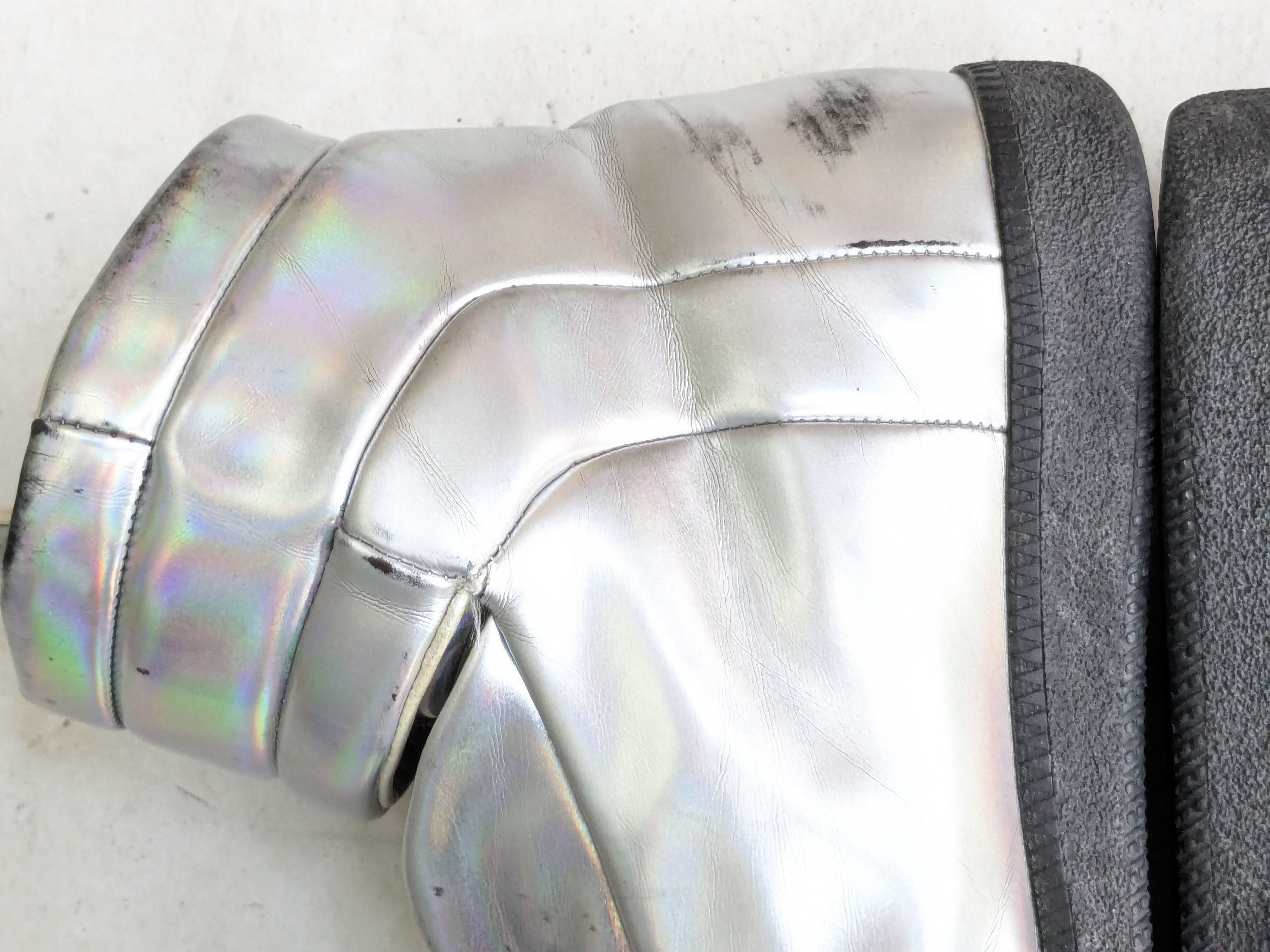 Maison Margiela Maison Margiela Future Silver Black 11 44 Leather High Tops Size US 11 / EU 44 - 15 Thumbnail