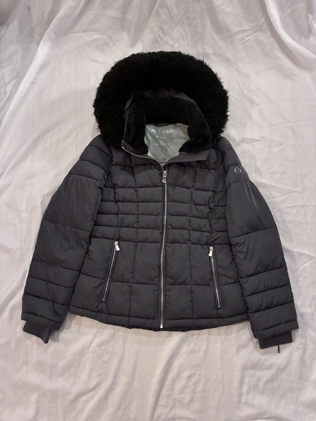 Calvin Klein Calvin Klein 2 Degree Warm Faux Fur Removable Hood Puff Coat Size M / US 6-8 / IT 42-44 - 3 Thumbnail