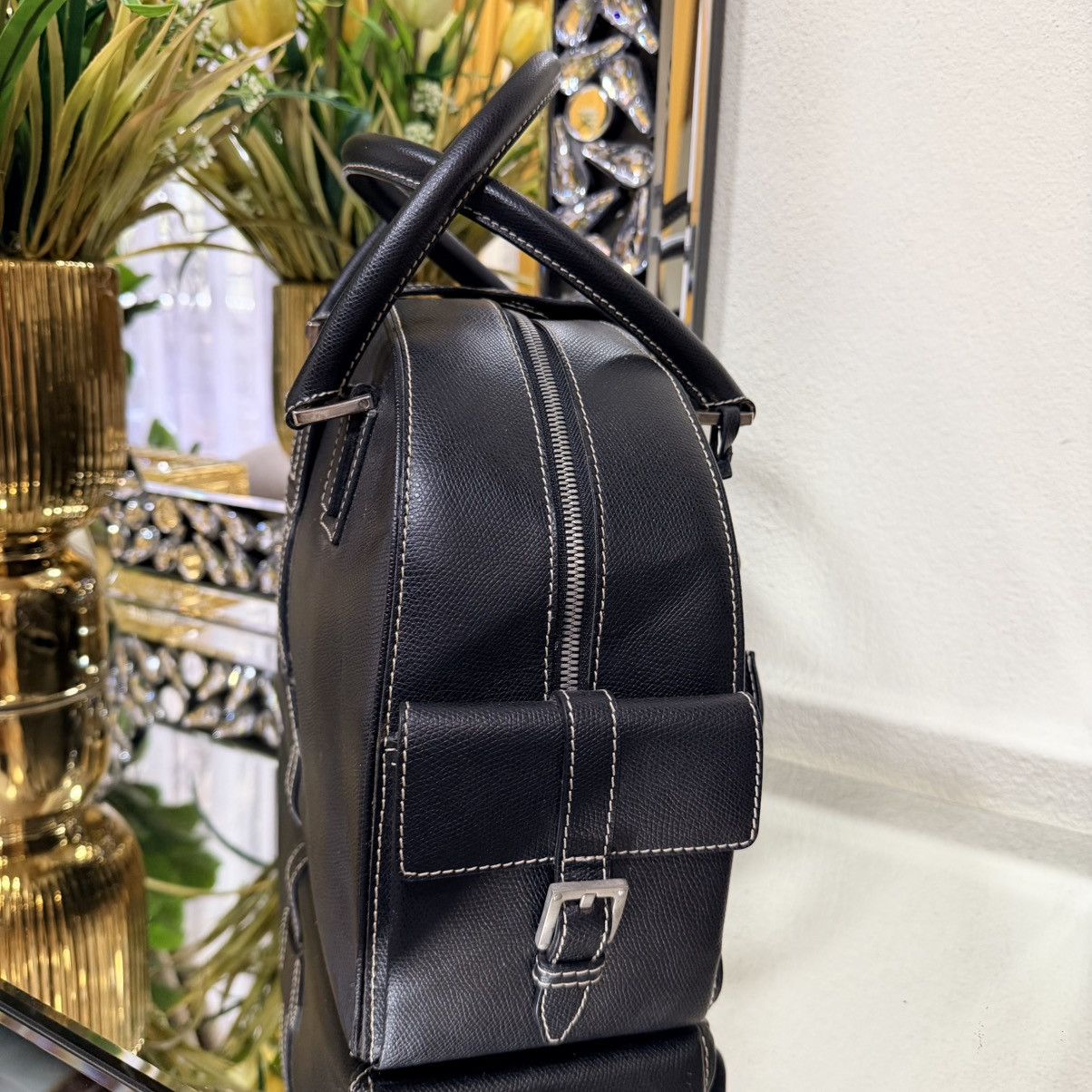 Loewe Loewe Leather Black Shoulder Handbag Size ONE SIZE - 6 Thumbnail