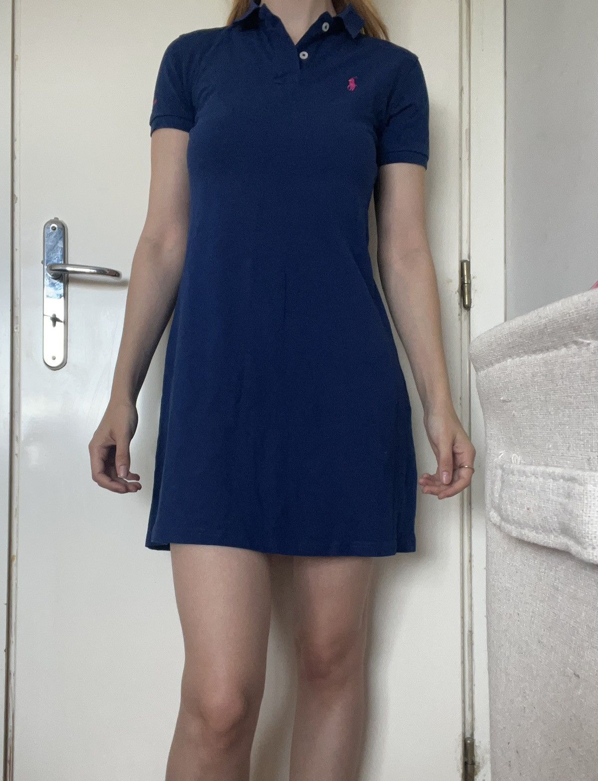 Polo Ralph Lauren Polo Ralph Lauren Dress | Oversized Navy Pink Pony Shirt Size L / US 10 / IT 46 - 2 Thumbnail