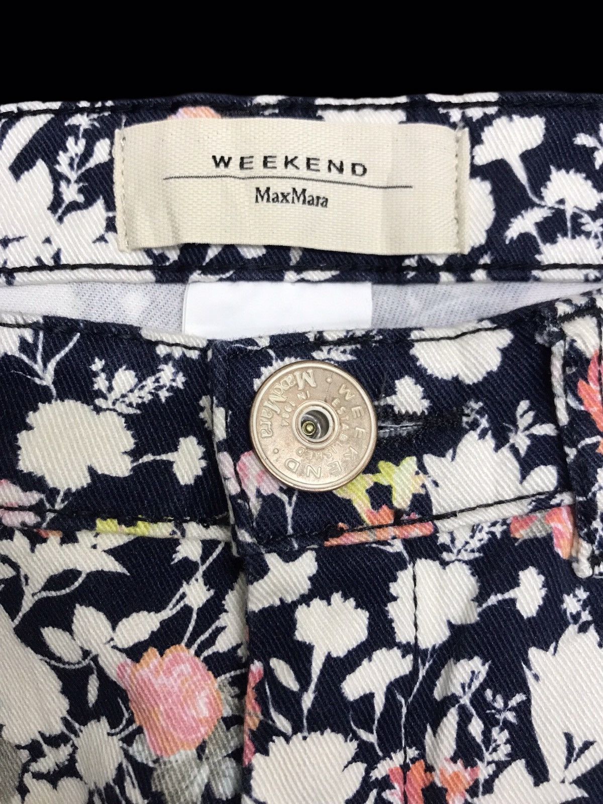 Max Mara 💥LUXURY💥Maxmara Slim Floral Pant F404 Size 30" / US 8 / IT 44 - 3 Thumbnail