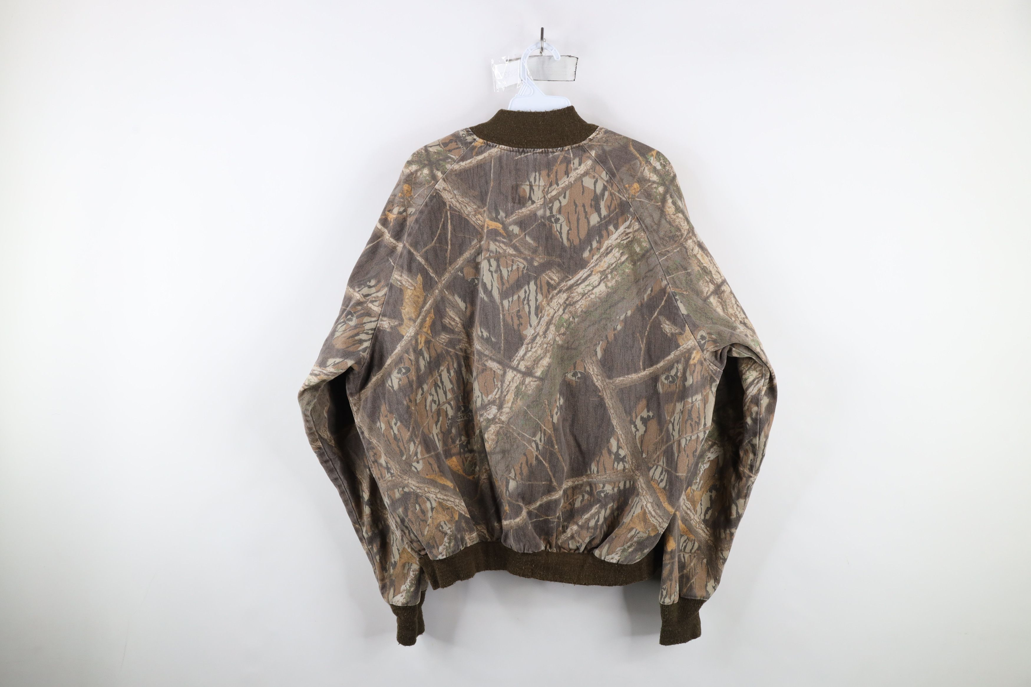 Mossy Oaks × Vintage Vintage 90s Mossy Oak Camouflage Twill Bomber Jacket USA Size US XL / EU 56 / 4 - 10 Thumbnail
