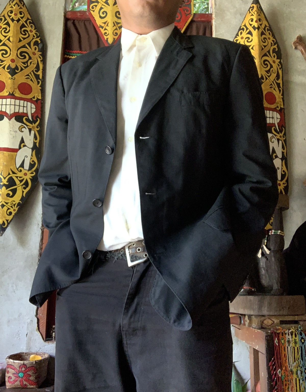 Loro Piana 2000s Loro Piana Italy for Durban Japan Wool Tuxedo Suit Size US L / EU 52-54 / 3 - 2 Thumbnail