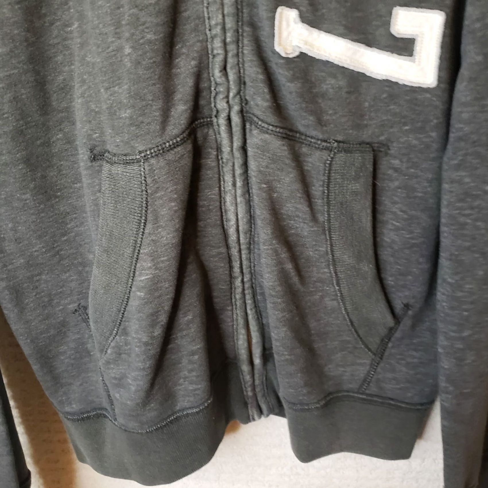 Vintage Aeropostale Men's Dark Gray Full Zip Hoodie L Embroidered Retro 1987 Theme Size US L / EU 52-54 / 3 - 3 Thumbnail