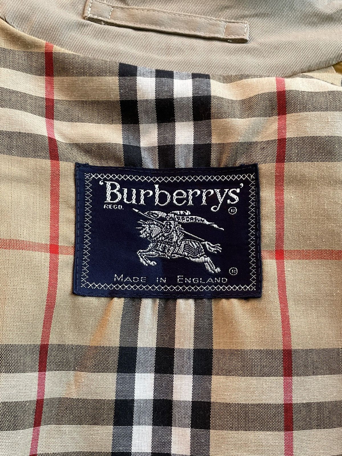 Burberry × Designer Burberry Burberrys Vintage 90s Nova Check Beige Trench Coat Size US L / EU 52-54 / 3 - 19 Thumbnail